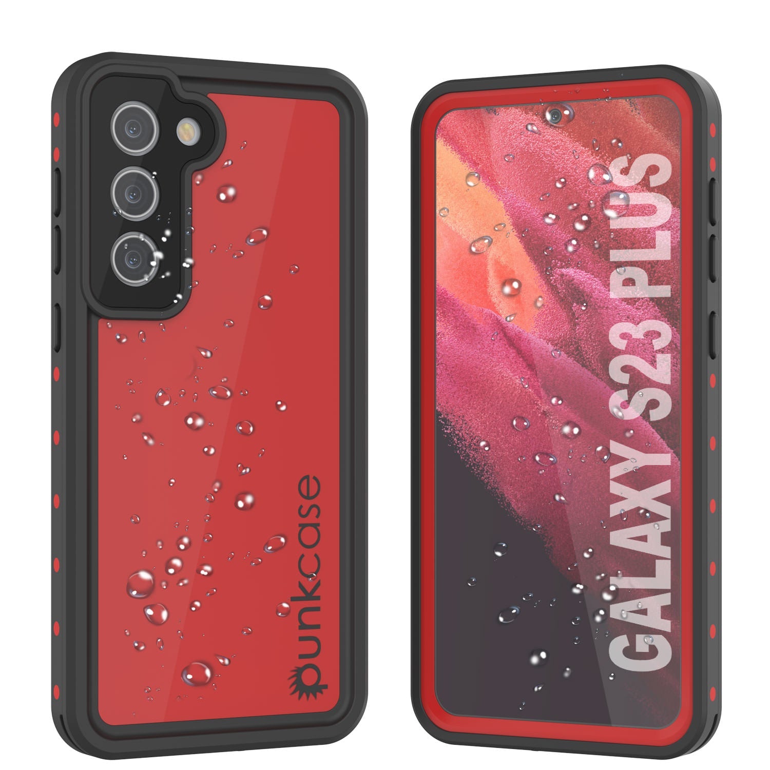 Galaxy S23+ Plus Waterproof Case PunkCase StudStar Light Blue Thin 6.6ft Underwater IP68 ShockProof