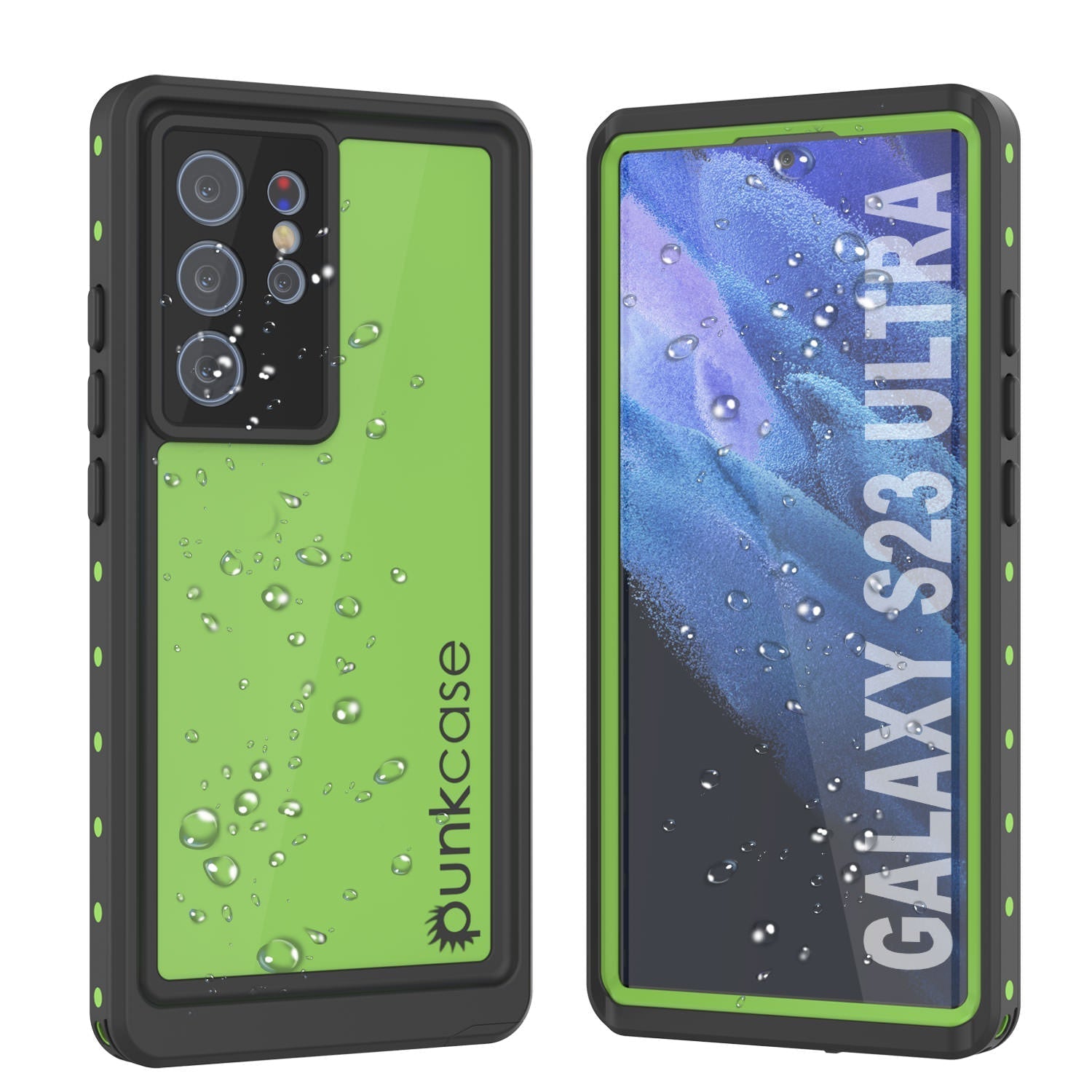 Galaxy S23 Ultra Waterproof Case PunkCase StudStar Light Blue Thin 6.6ft Underwater IP68 ShockProof