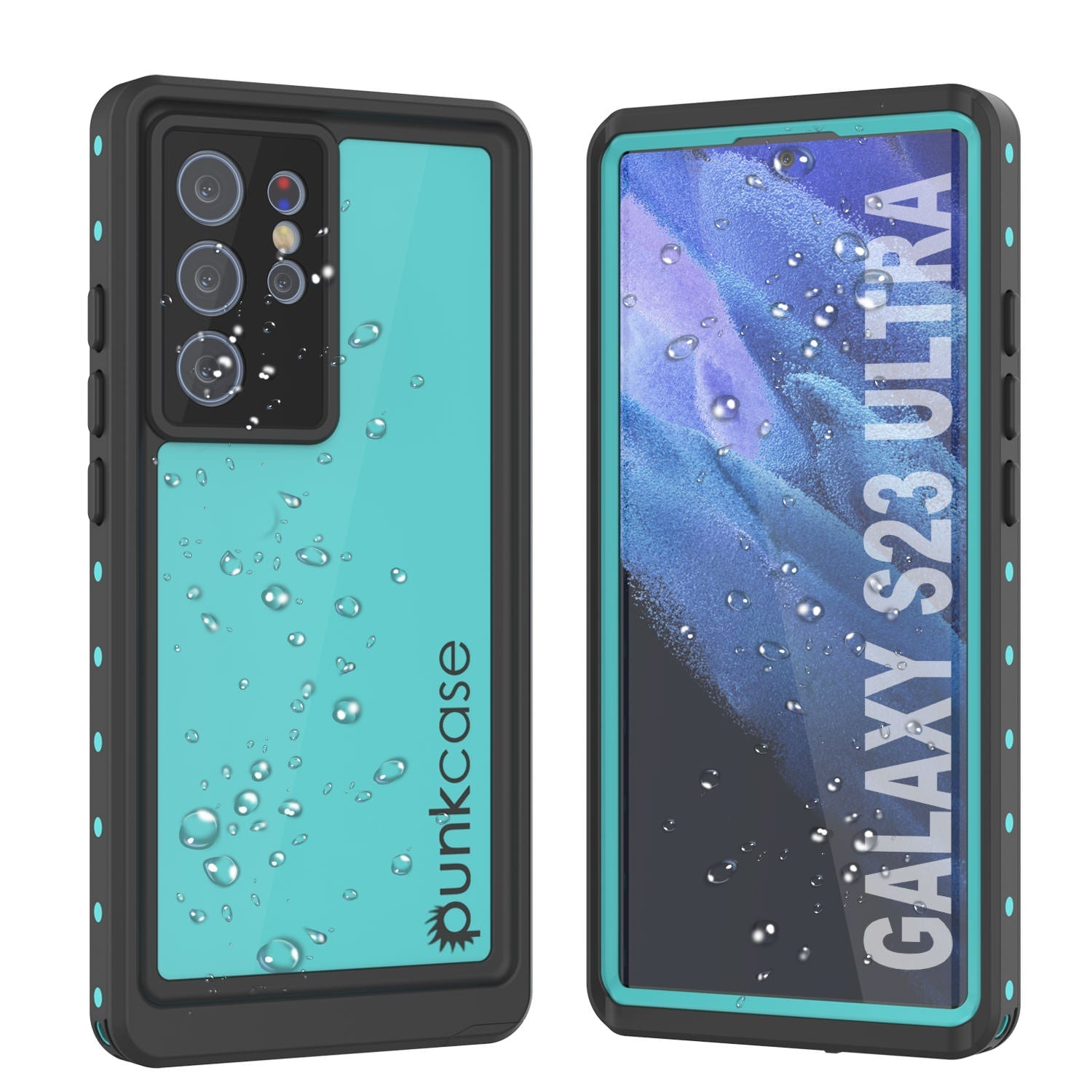Galaxy S23 Ultra Waterproof Case PunkCase StudStar Clear Thin 6.6ft Underwater IP68 Shock/Snow Proof
