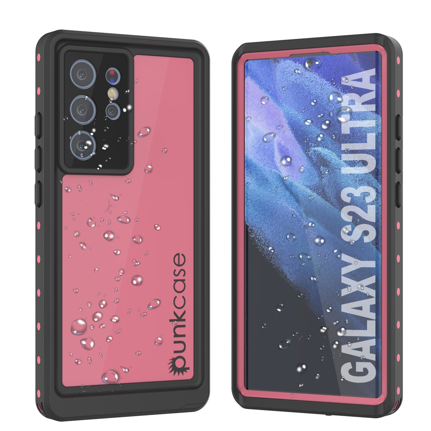 Galaxy S23 Ultra Waterproof Case PunkCase StudStar Light Blue Thin 6.6ft Underwater IP68 ShockProof