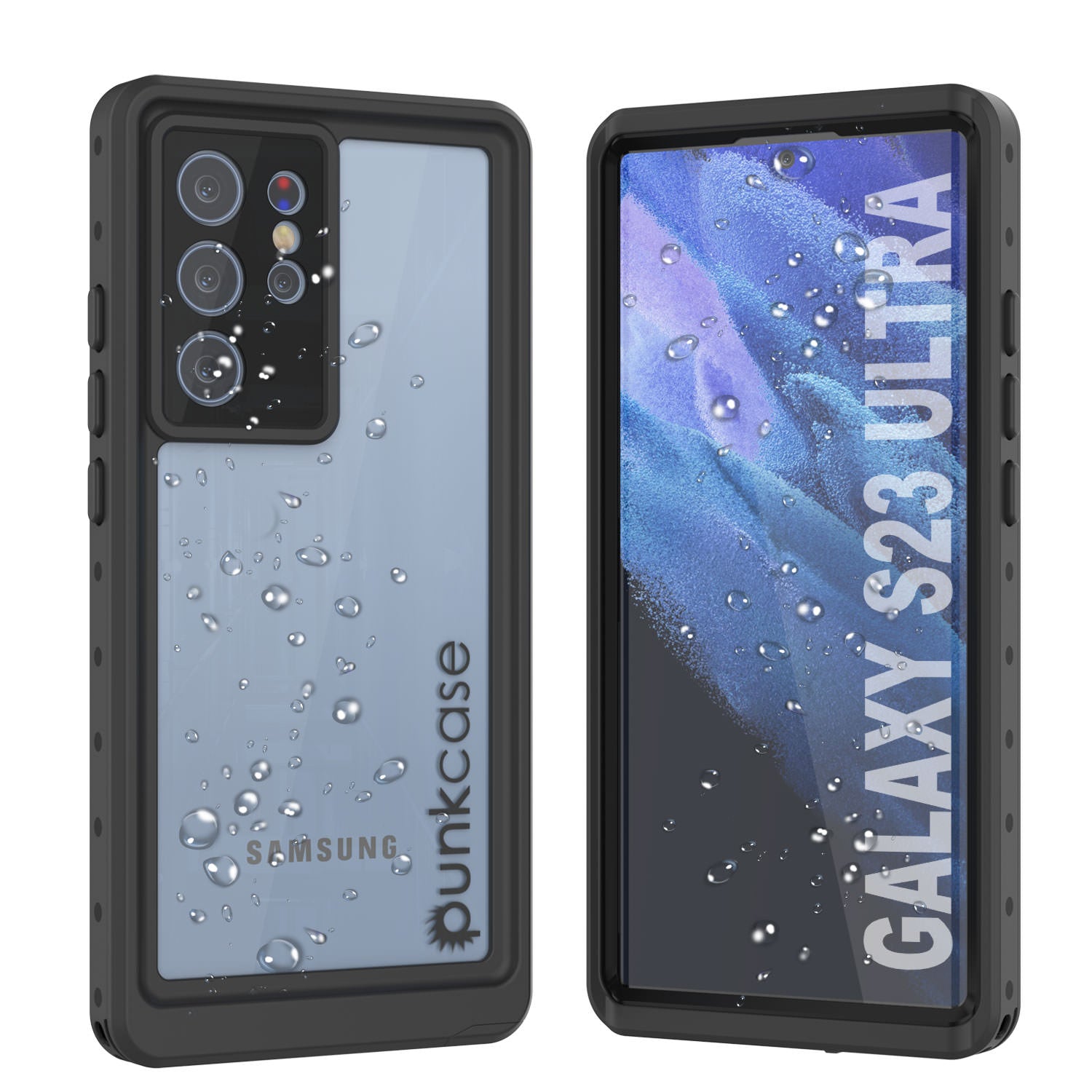 Galaxy S23 Ultra Waterproof Case PunkCase StudStar Teal Thin 6.6ft Underwater IP68 Shock/Snow Proof