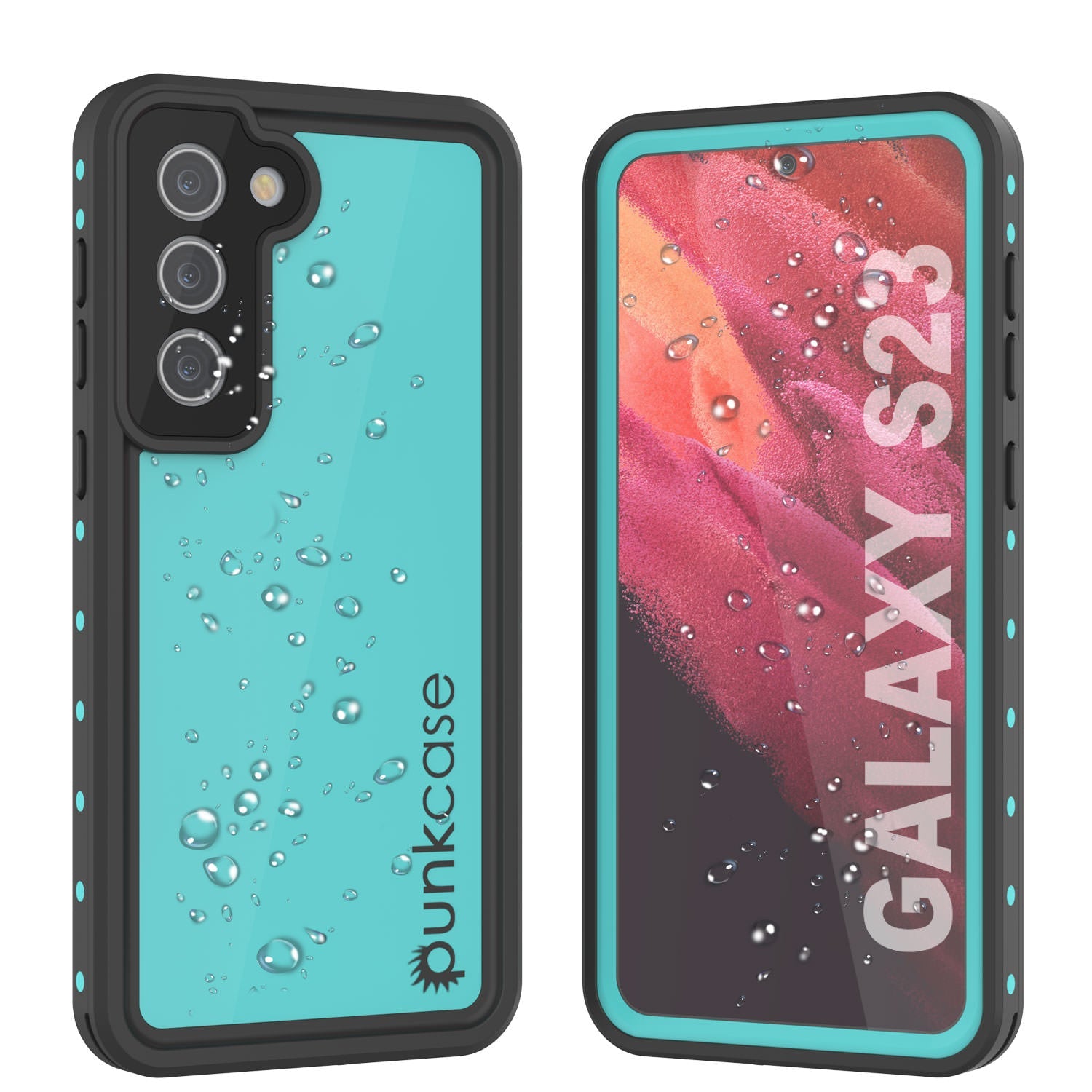 Galaxy S23 Waterproof Case PunkCase StudStar Purple Thin 6.6ft Underwater IP68 Shock/Snow Proof