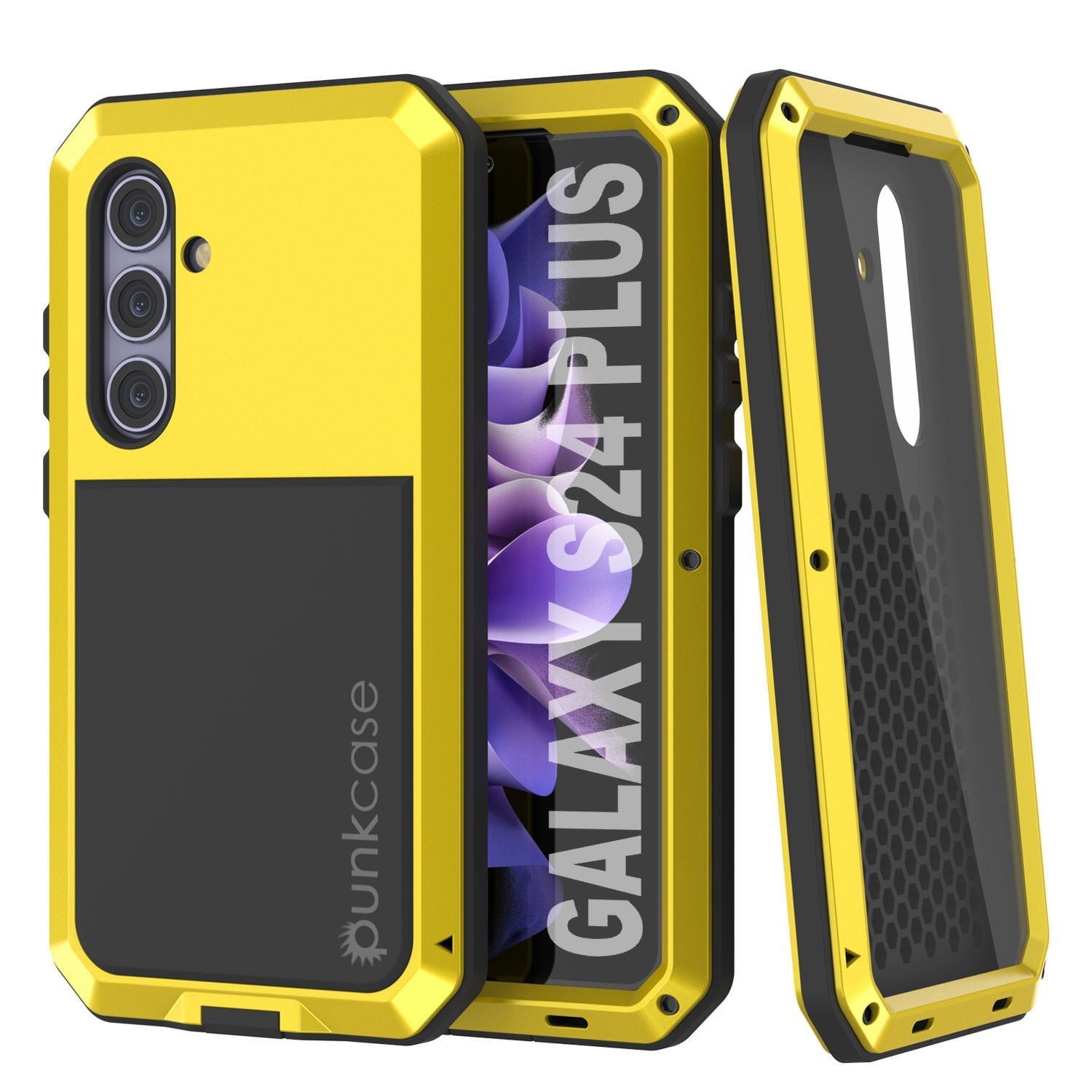 Galaxy S24 Plus Metal Case, Heavy Duty Military Grade Armor Cover [shock proof] Full Body Hard [Dark Green]