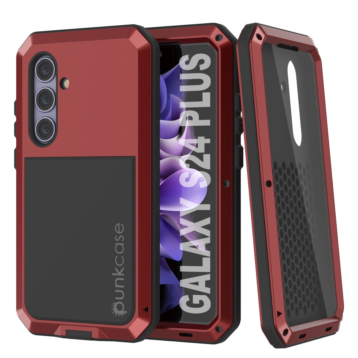 Galaxy S24 Plus Metal Case, Heavy Duty Military Grade Armor Cover [shock proof] Full Body Hard [Yellow]