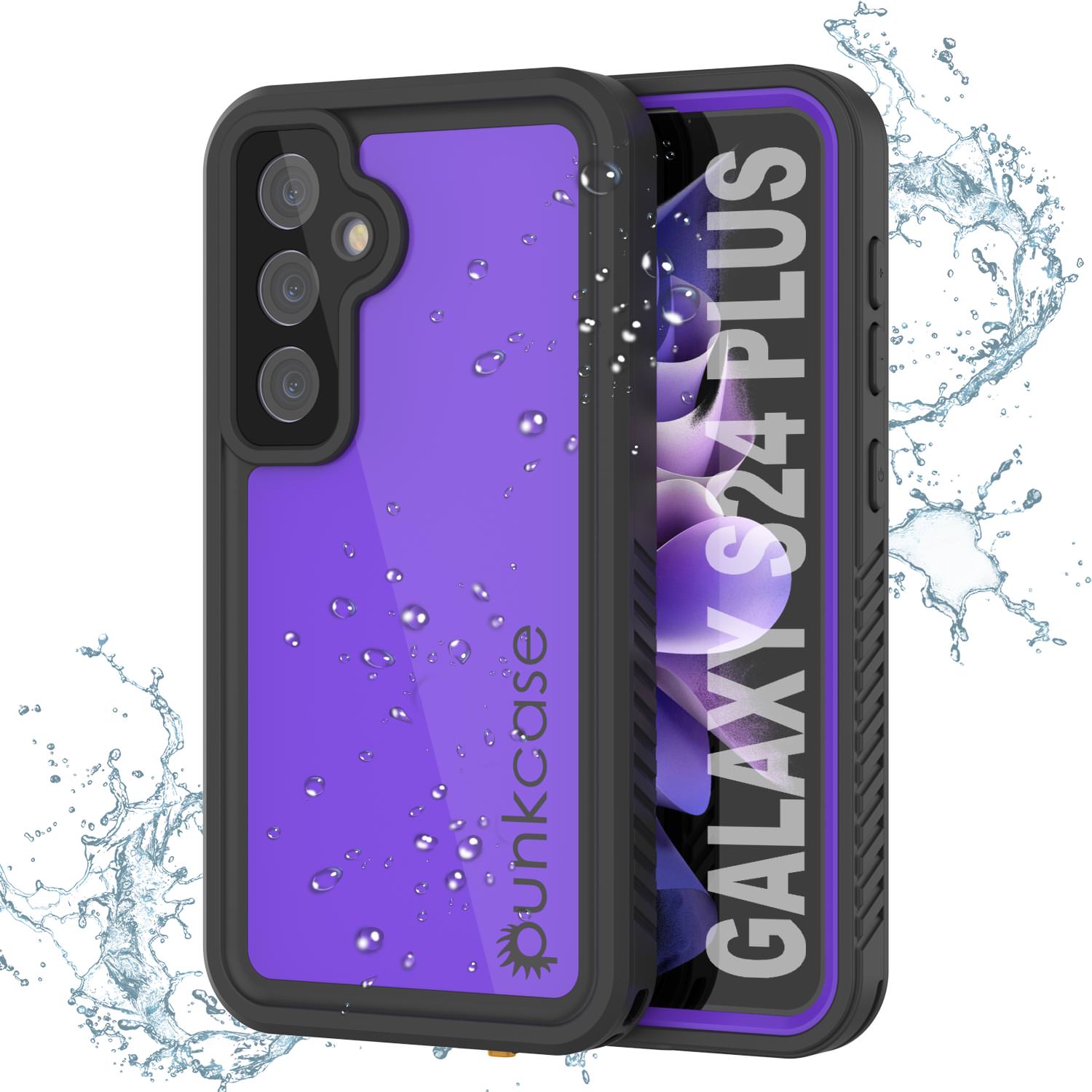 Galaxy S24+ Plus Waterproof Case, Punkcase StudStar White Thin 6.7ft Underwater IP68 Shock/Snow Proof
