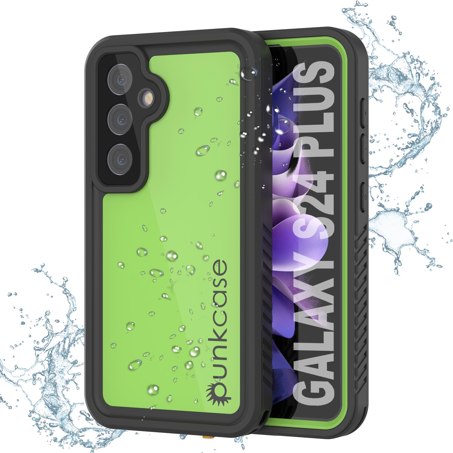 Galaxy S24+ Plus Waterproof Case, Punkcase StudStar White Thin 6.7ft Underwater IP68 Shock/Snow Proof