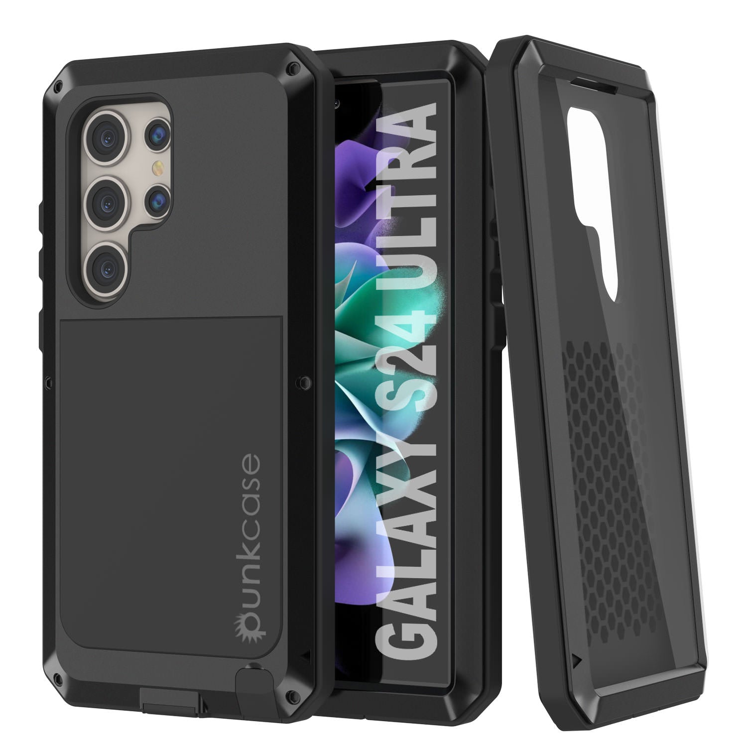 Galaxy S24 Ultra Metal Case, Heavy Duty Military Grade Armor Cover [shock proof] Full Body Hard [Yellow]