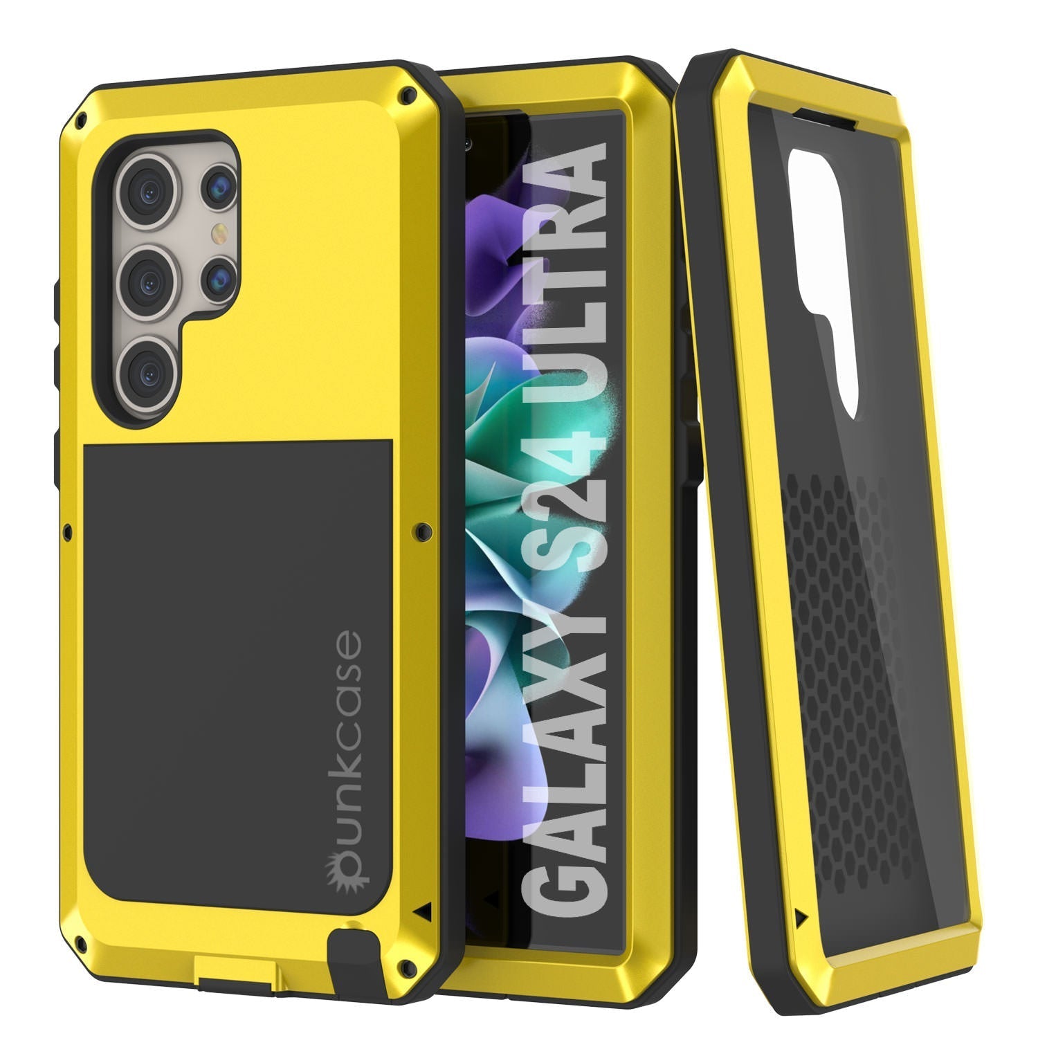 Galaxy S24 Ultra Metal Case, Heavy Duty Military Grade Armor Cover [shock proof] Full Body Hard [Purple]
