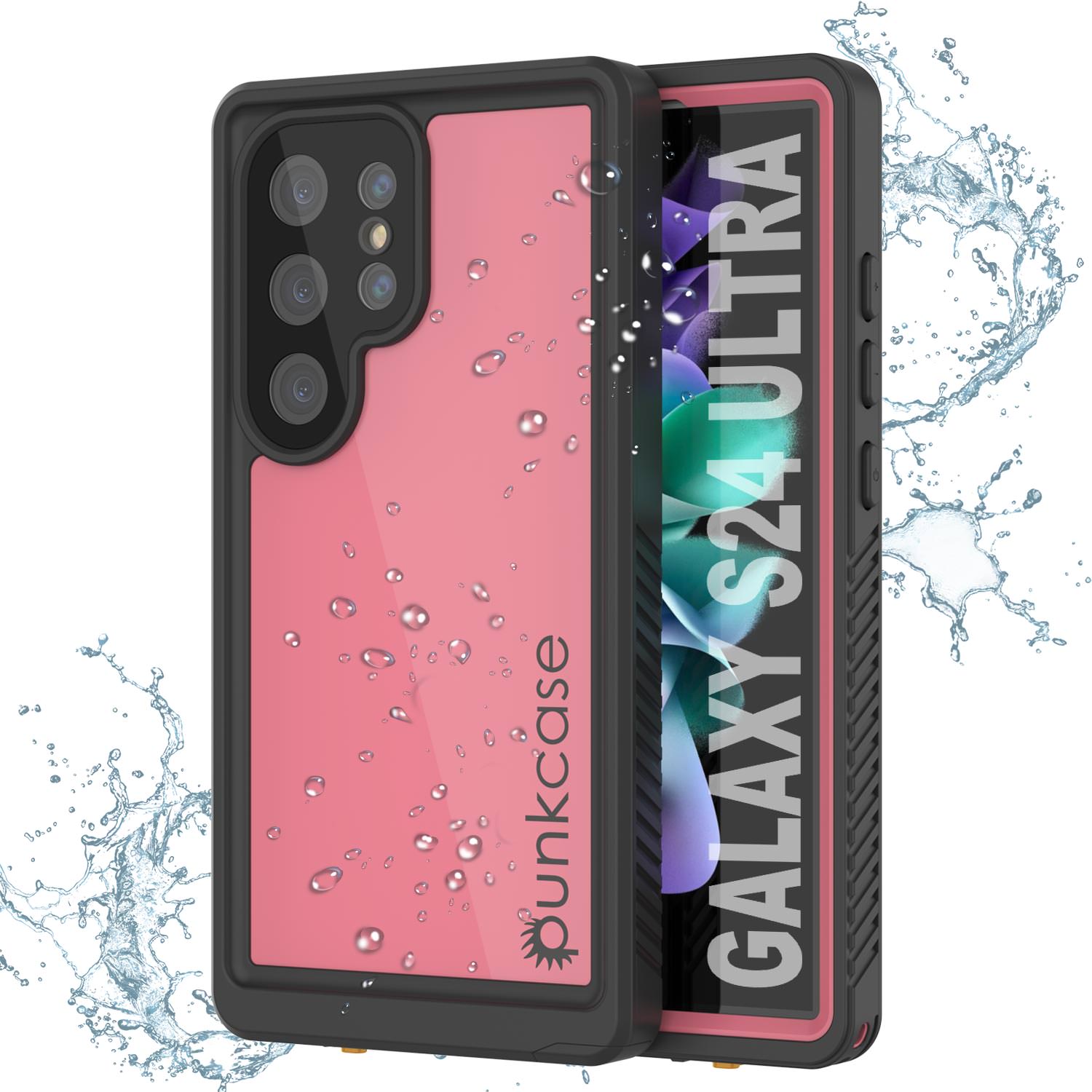 Galaxy S24 Ultra Waterproof Case PunkCase StudStar Light Green Thin 6.6ft Underwater IP68 ShockProof