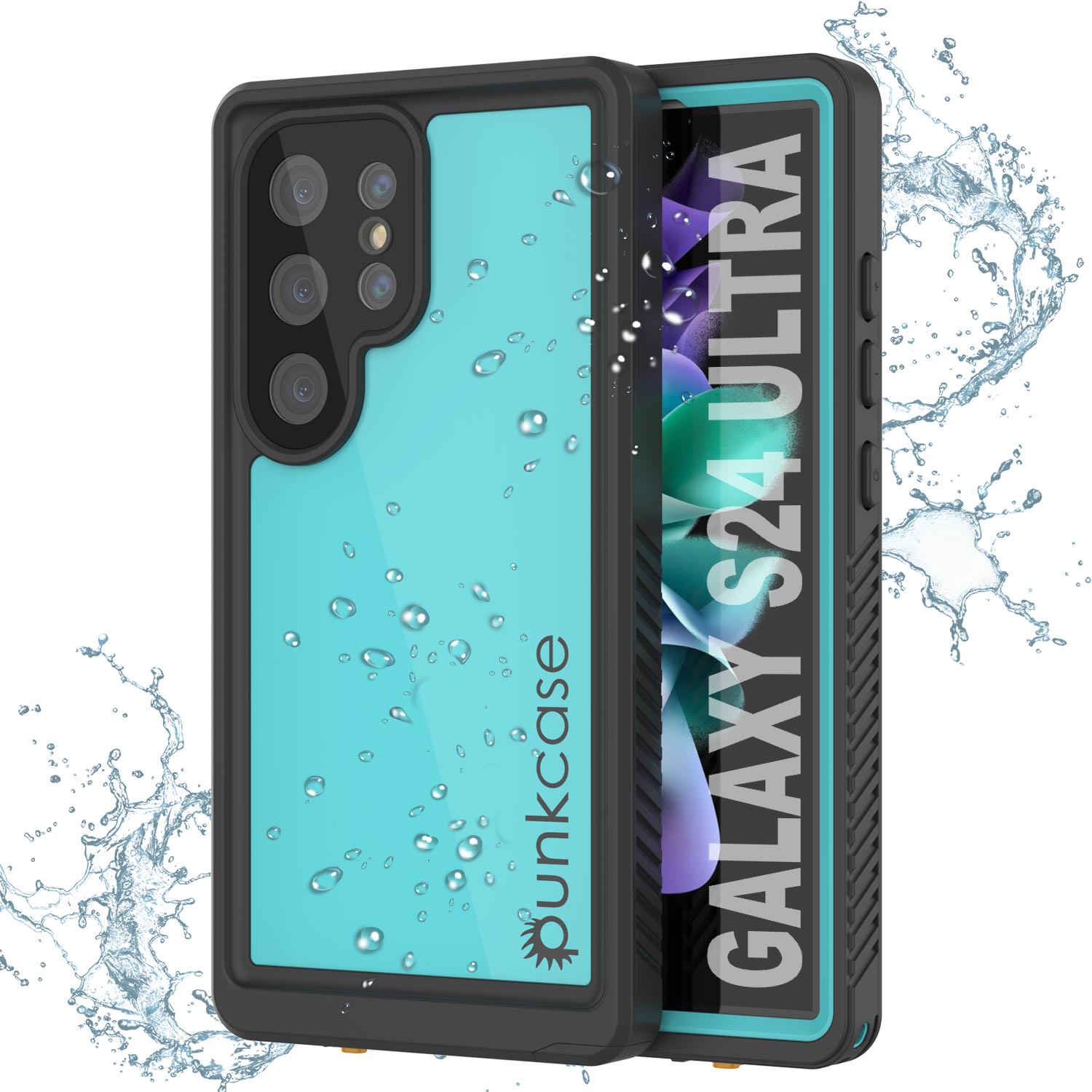 Galaxy S24 Ultra Waterproof Case PunkCase StudStar Purple Thin 6.6ft Underwater IP68 Shock/Snow Proof