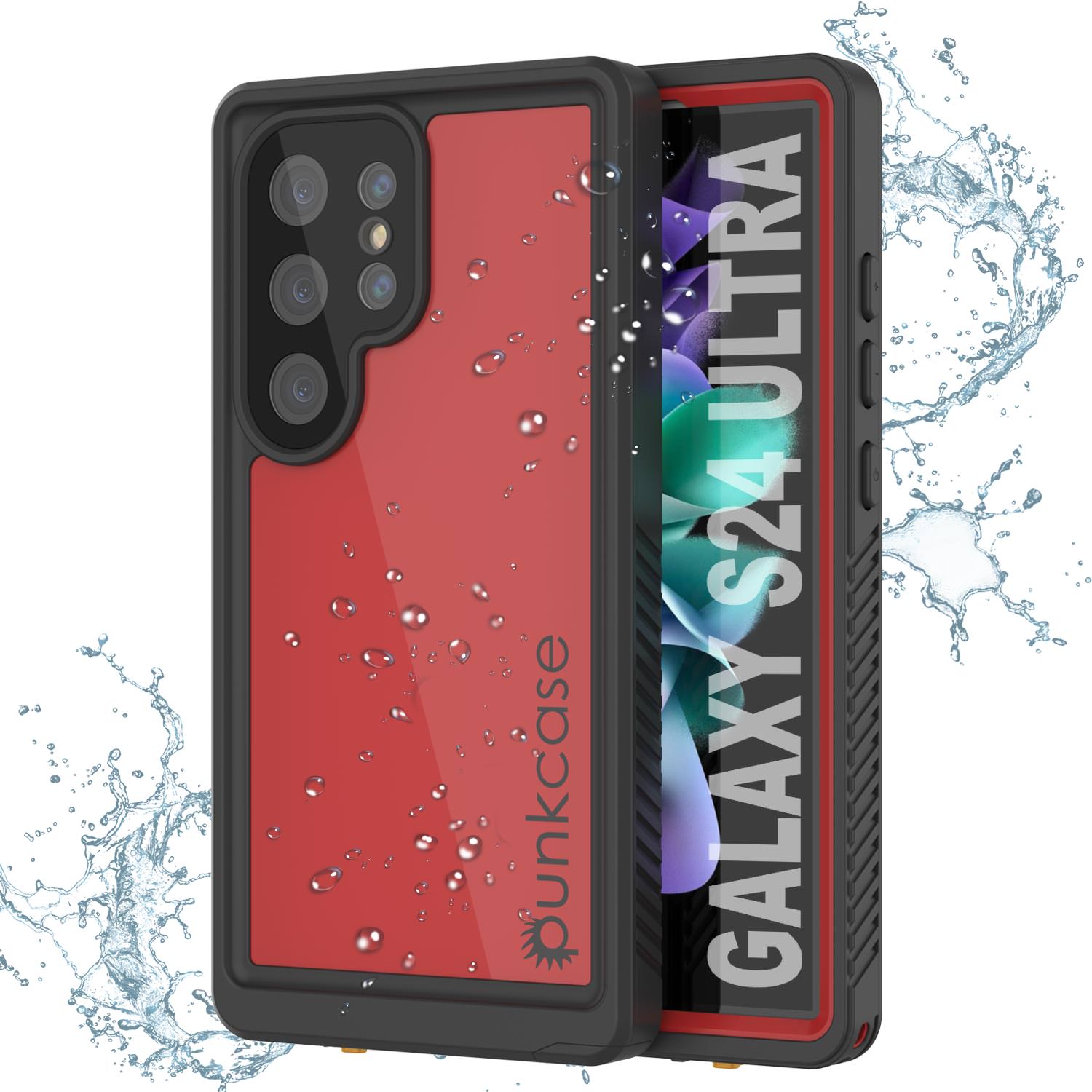 Galaxy S24 Ultra Waterproof Case PunkCase StudStar Light Blue Thin 6.6ft Underwater IP68 ShockProof