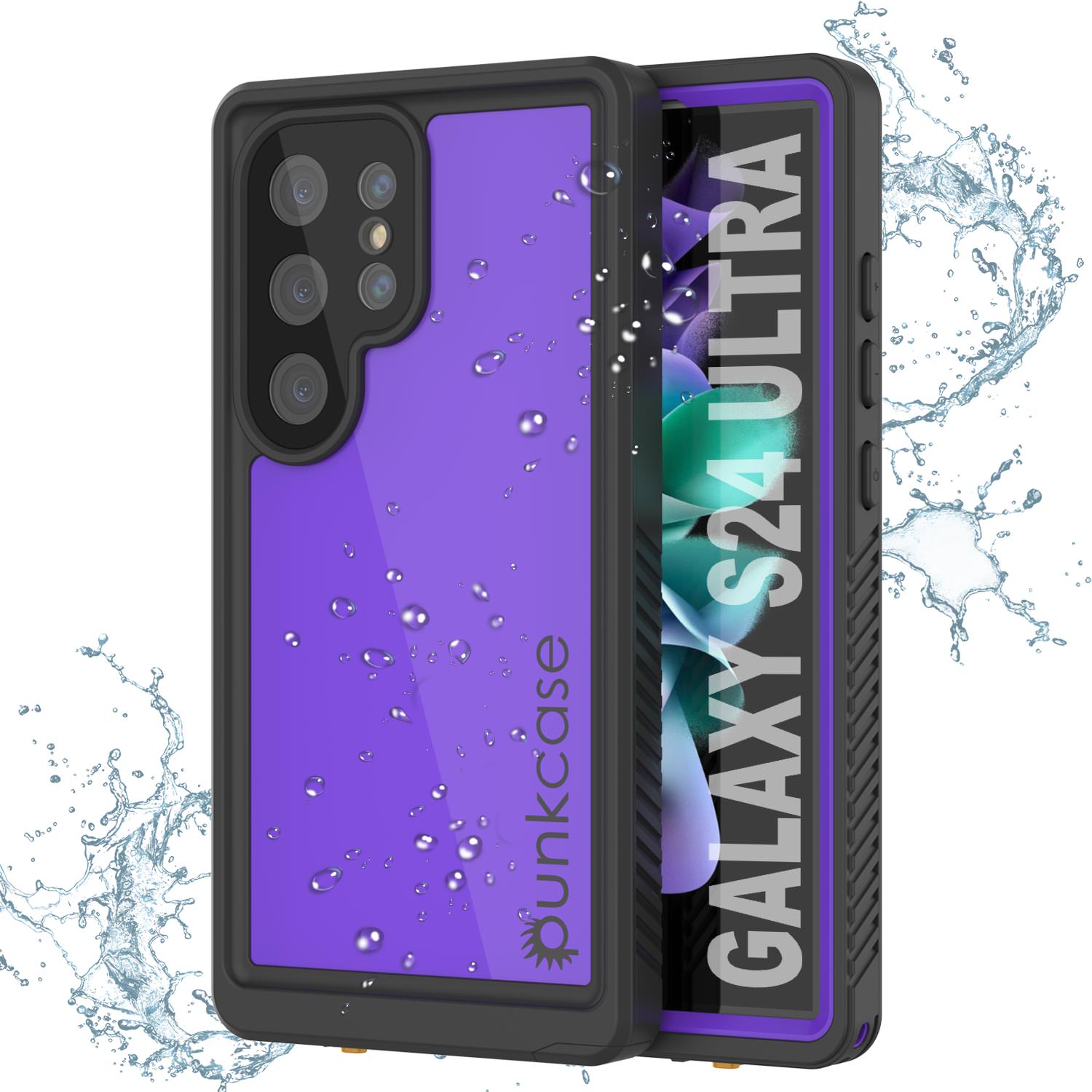 Galaxy S24 Ultra Waterproof Case PunkCase StudStar Light Green Thin 6.6ft Underwater IP68 ShockProof