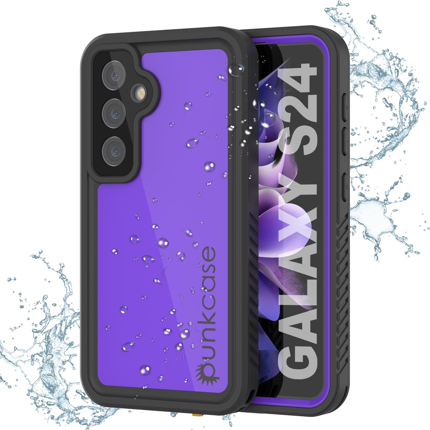 Galaxy S24 Waterproof Case PunkCase StudStar Teal Thin 6.2ft Underwater IP68 Shock/Snow Proof