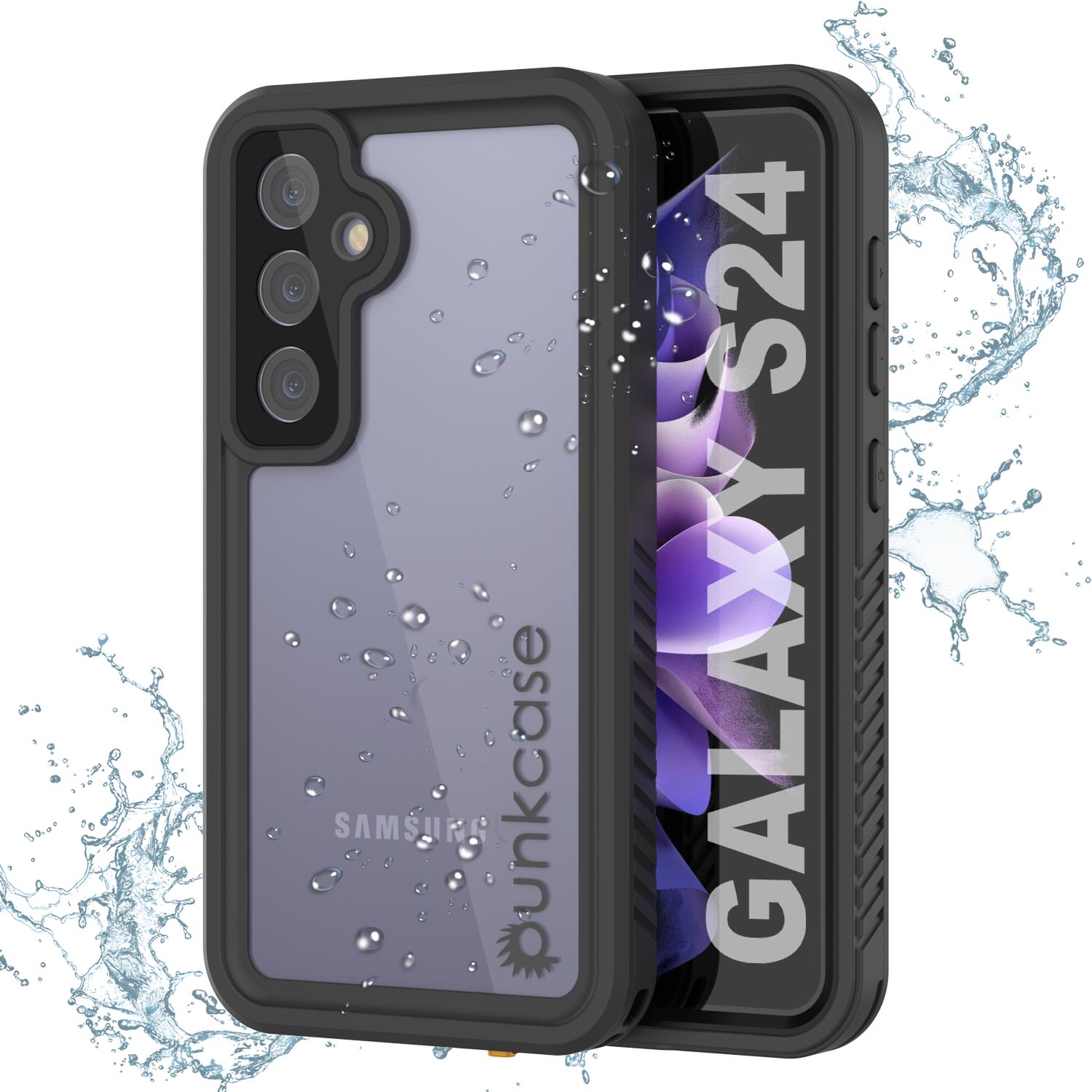Galaxy S24 Waterproof Case PunkCase StudStar Light Green Thin 6.2ft Underwater IP68 ShockProof