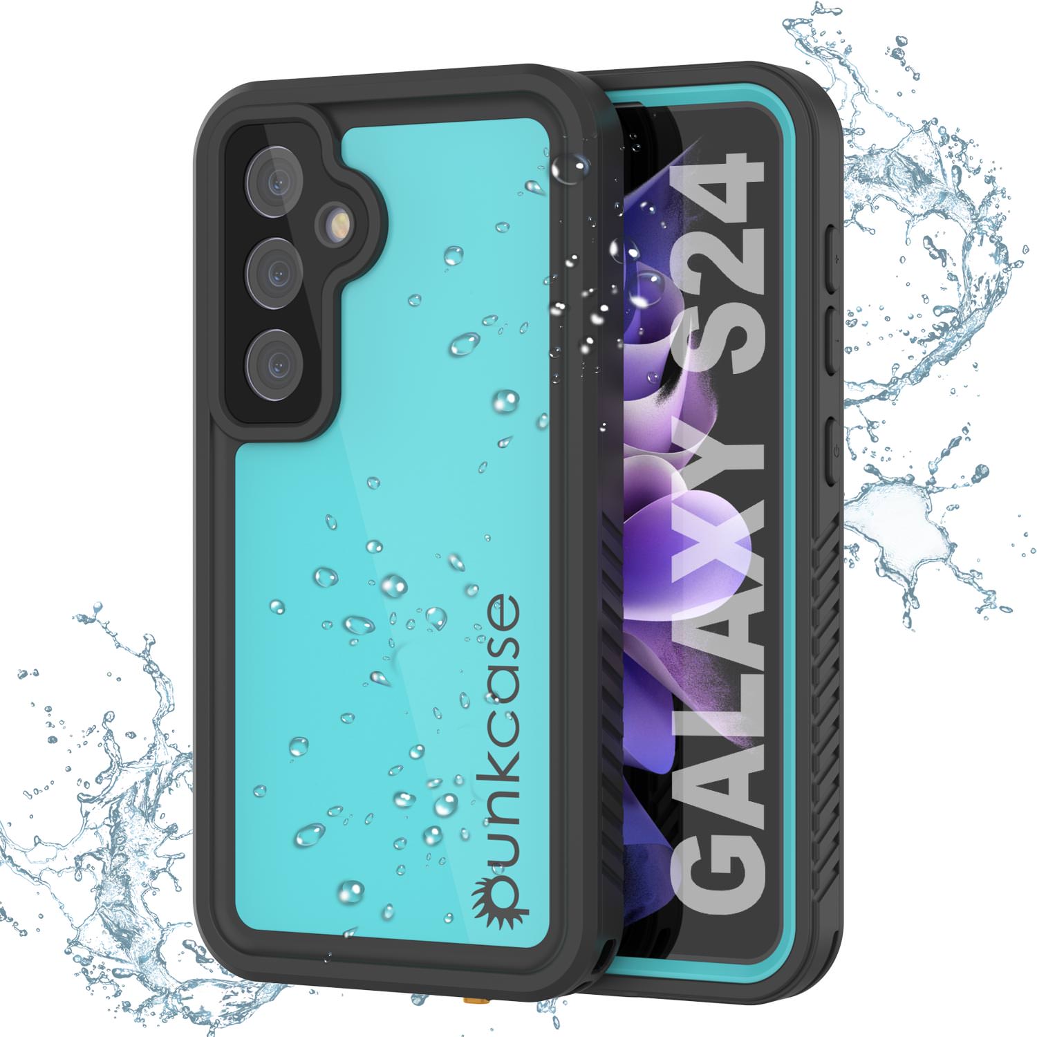 Galaxy S24 Waterproof Case PunkCase StudStar Red Thin 6.2ft Underwater IP68 Shock/Snow Proof