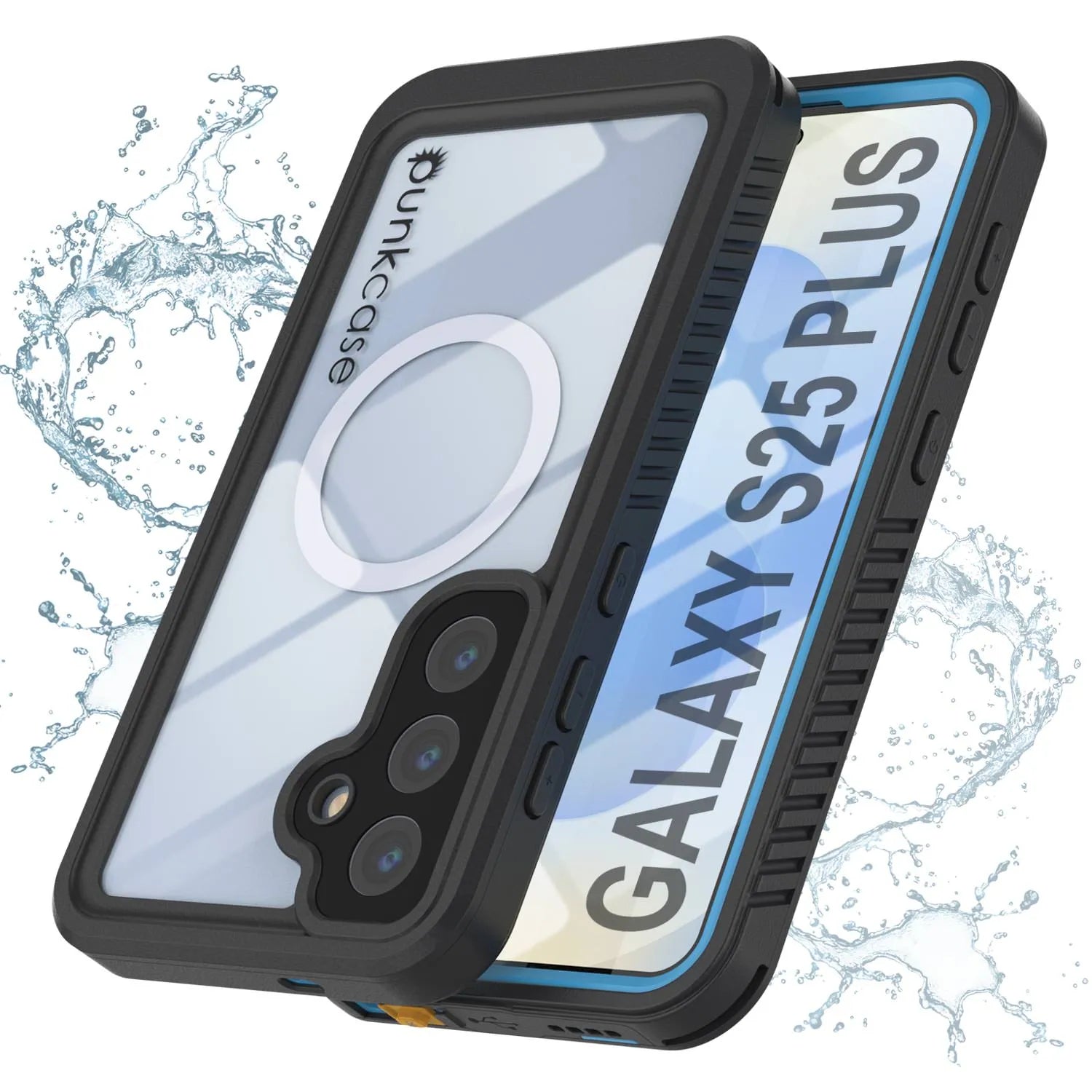Galaxy S25 Plus Waterproof Case, Punkcase [Extreme Mag Series] Armor Cover W/ Built In Screen Protector [Black]