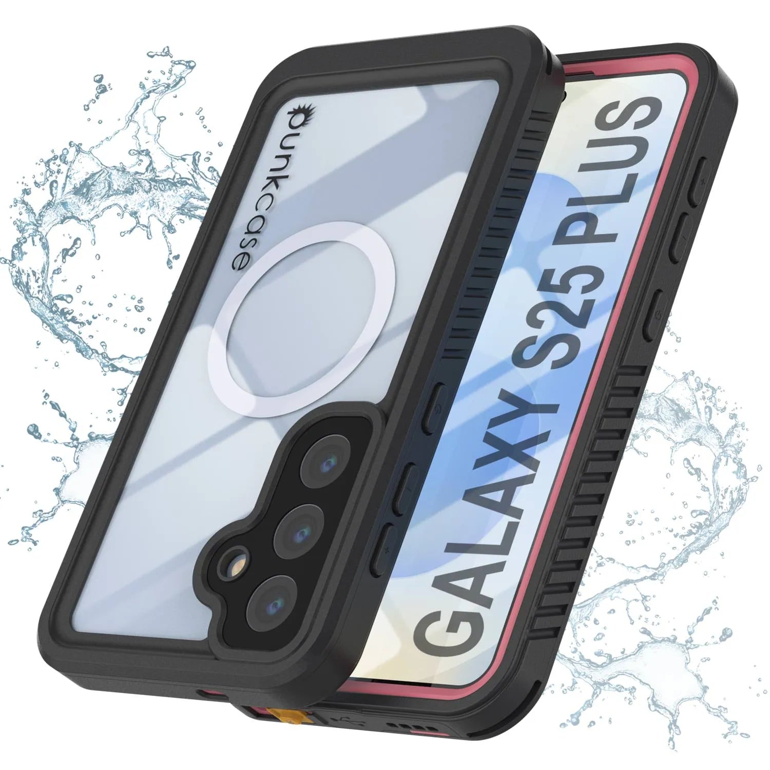 Galaxy S25 Plus Waterproof Case, Punkcase [Extreme Mag Series] Armor Cover W/ Built In Screen Protector [Black]