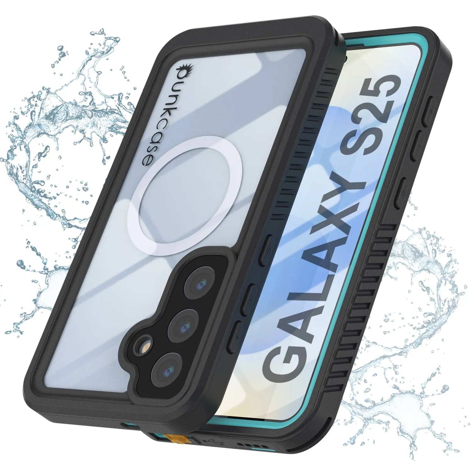 Galaxy S25 Waterproof Case, Punkcase [Extreme Mag Series] Armor Cover W/ Built In Screen Protector [White]