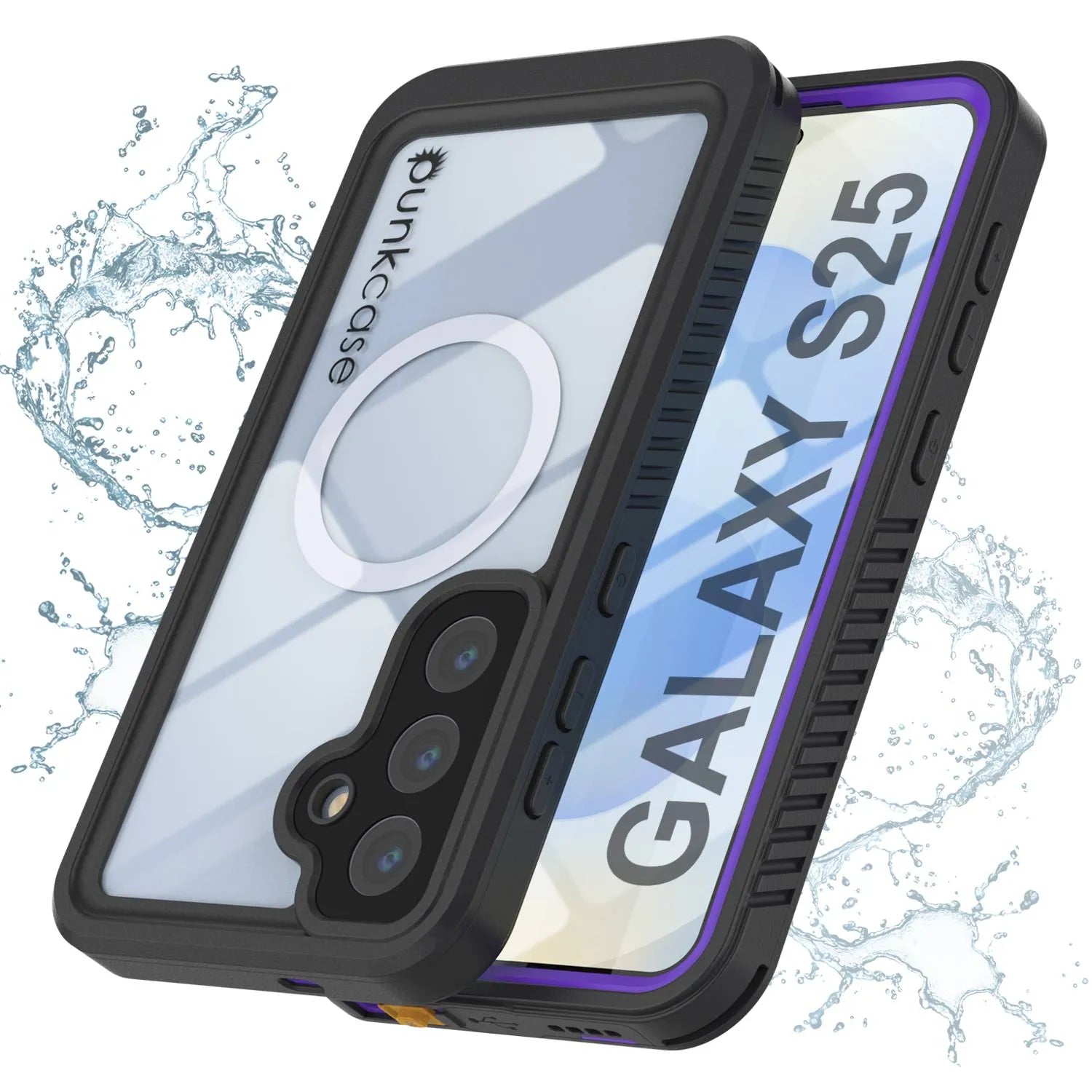 Galaxy S25 Waterproof Case, Punkcase [Extreme Mag Series] Armor Cover W/ Built In Screen Protector [Blue]