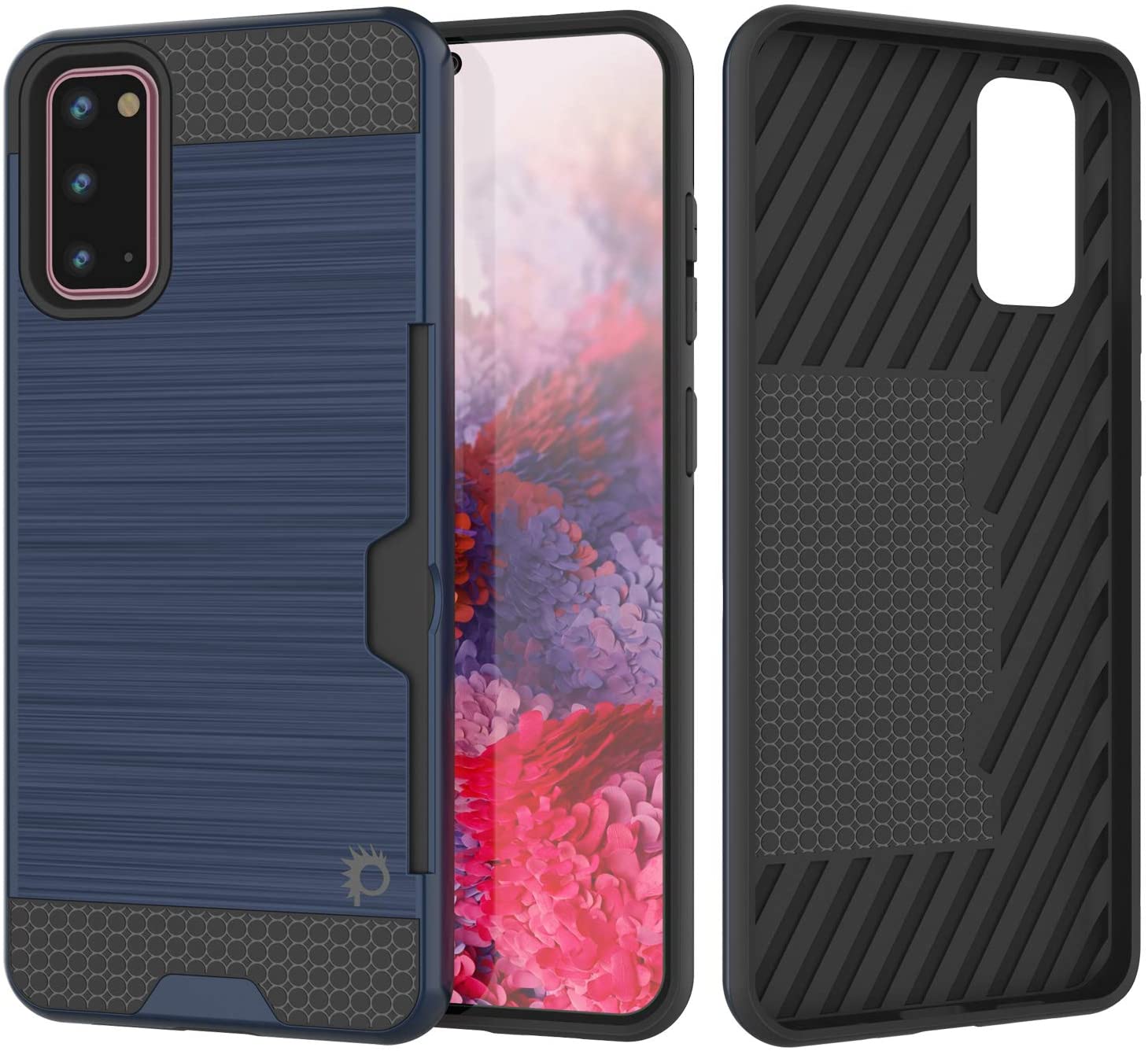 Galaxy S20 Case, PUNKcase [SLOT Series] [Slim Fit] Dual-Layer Armor Cover w/Integrated Anti-Shock System, Credit Card Slot [White]