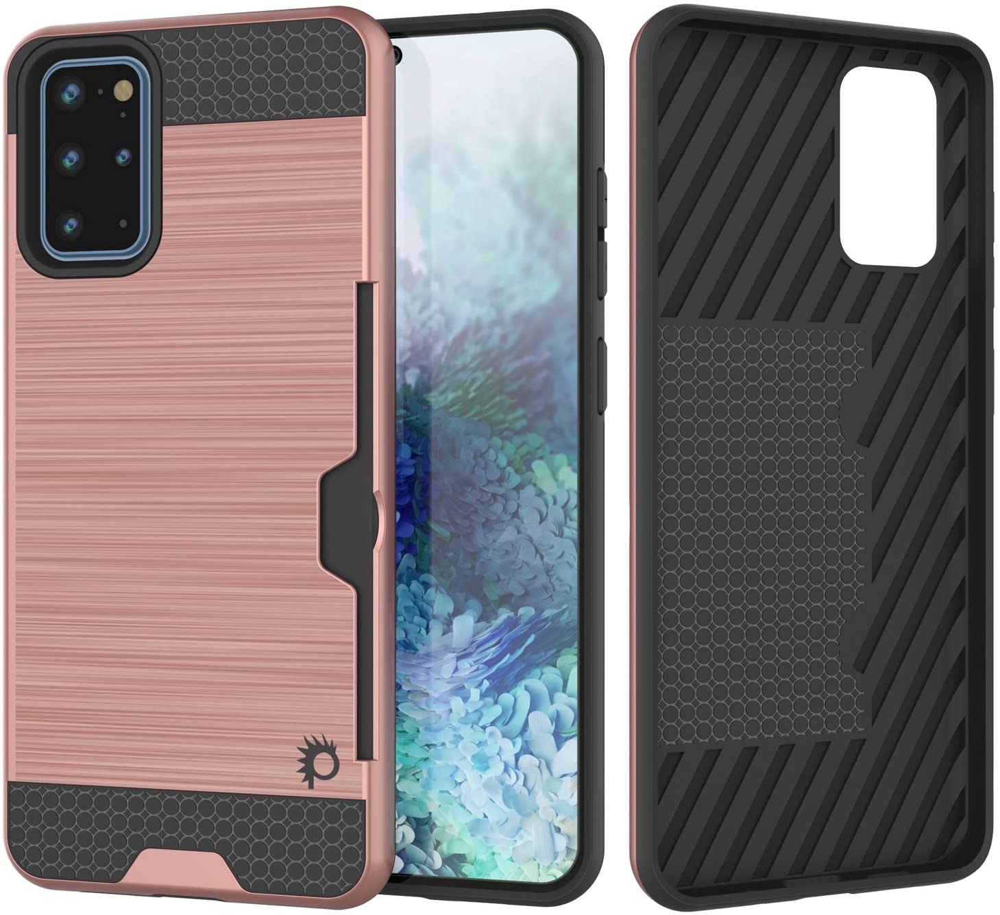 Galaxy S20+ Plus  Case, PUNKcase [SLOT Series] [Slim Fit] Dual-Layer Armor Cover w/Integrated Anti-Shock System, Credit Card Slot [White]