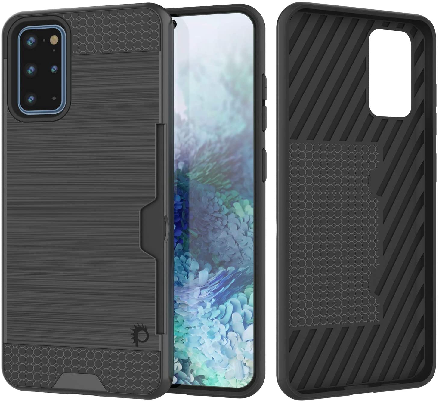 Galaxy S20+ Plus  Case, PUNKcase [SLOT Series] [Slim Fit] Dual-Layer Armor Cover w/Integrated Anti-Shock System, Credit Card Slot [White]