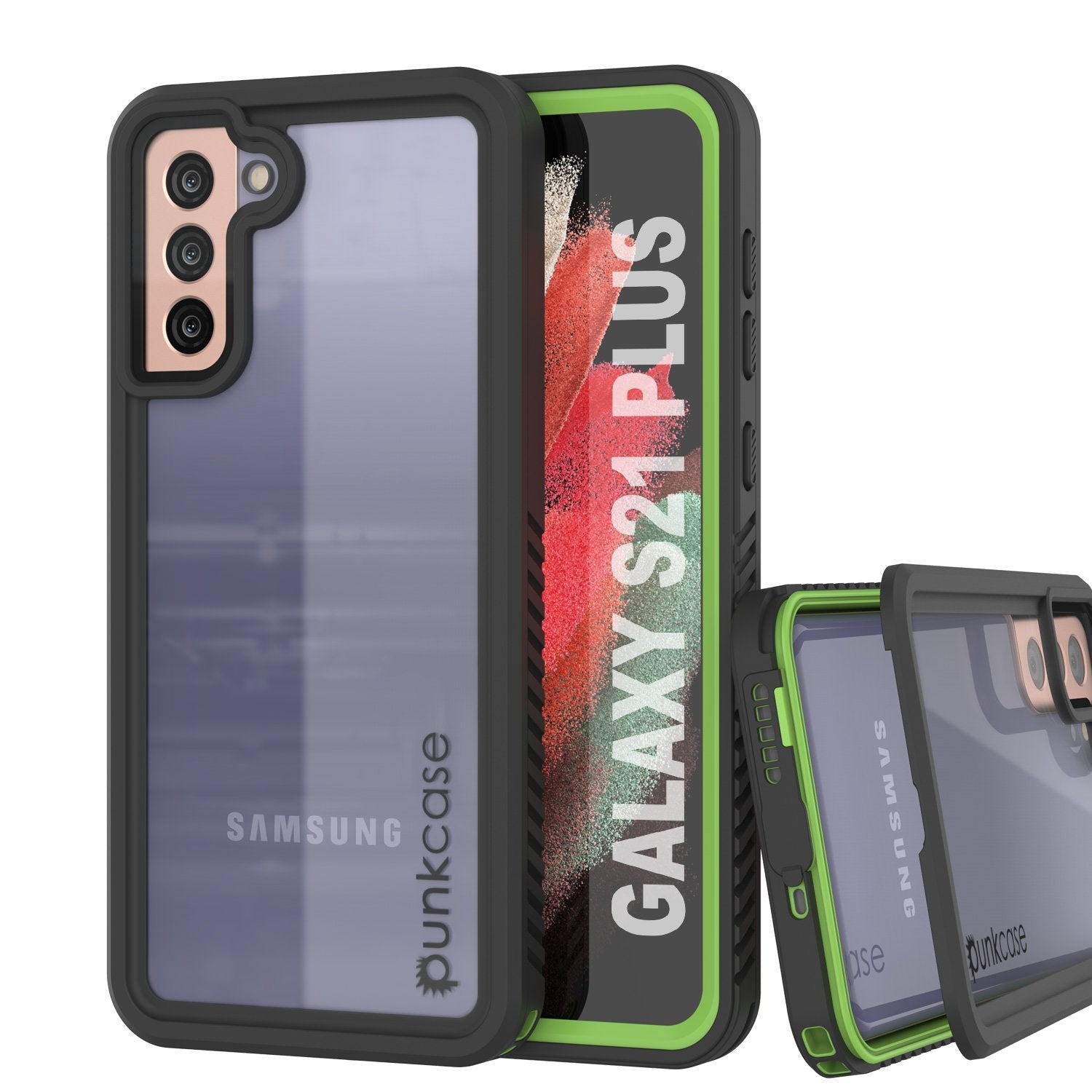 Galaxy S21+ Plus Water/Shock/Snowproof [Extreme Series] Slim Screen Protector Case [Red]