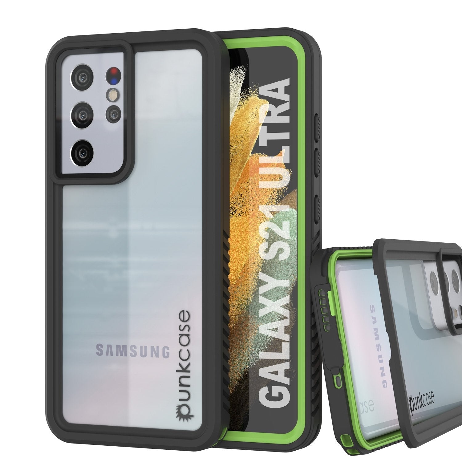 Galaxy S21 Ultra Water/Shock/Snow/dirt proof [Extreme Series] Slim Case [Light Blue]