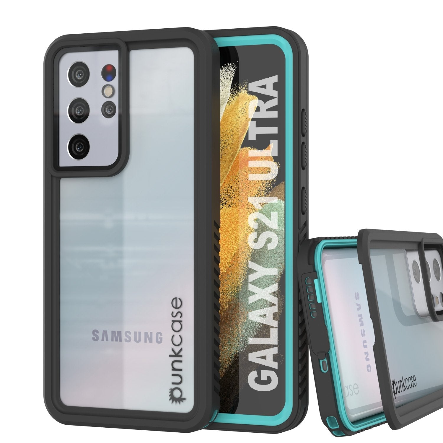 Galaxy S21 Ultra Water/Shock/Snowproof [Extreme Series] Slim Screen Protector Case [Red]