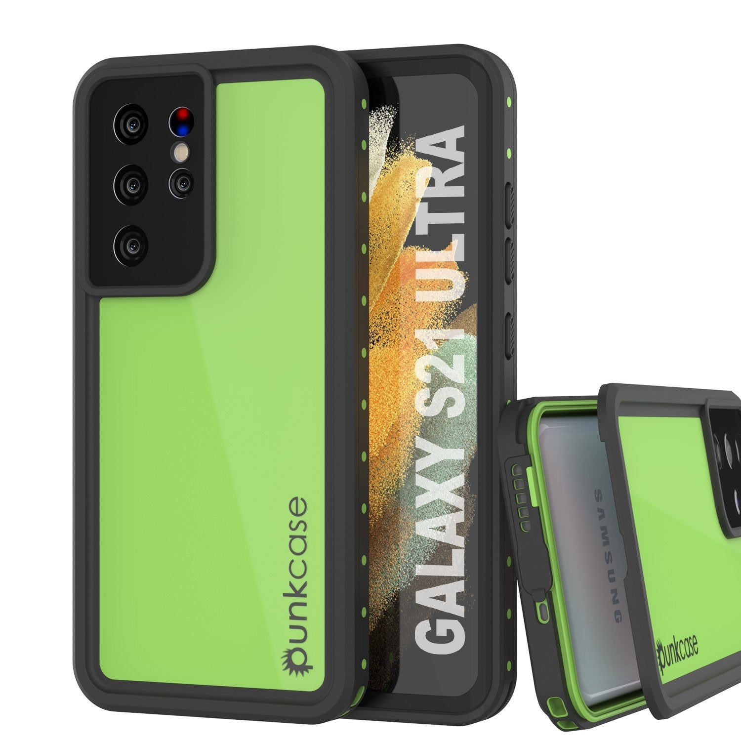 Galaxy S21 Ultra Waterproof Case PunkCase StudStar Clear Thin 6.6ft Underwater IP68 Shock/Snow Proof