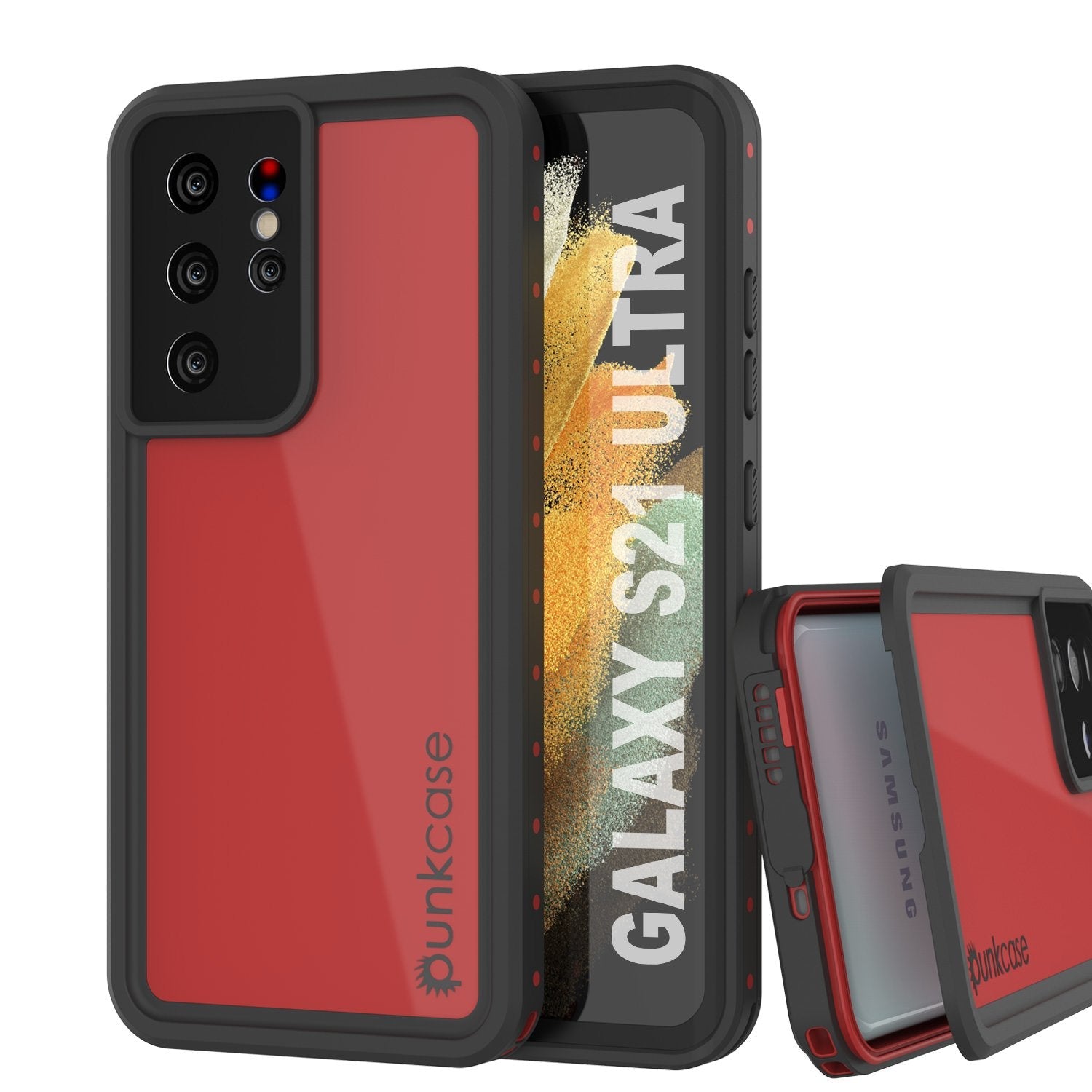 Galaxy S21 Ultra Waterproof Case PunkCase StudStar Teal Thin 6.6ft Underwater IP68 Shock/Snow Proof