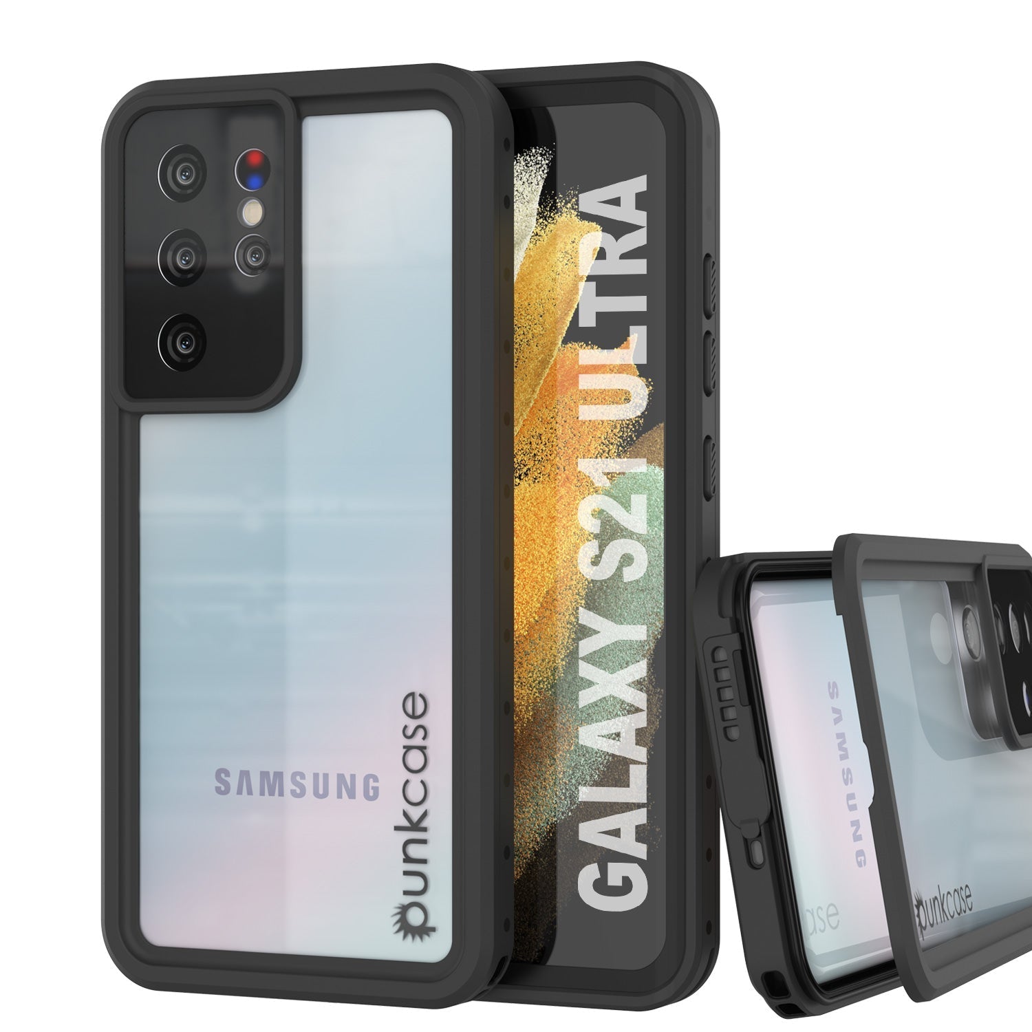 Galaxy S22 Ultra Waterproof Case PunkCase StudStar Light Green Thin 6.6ft Underwater IP68 ShockProof