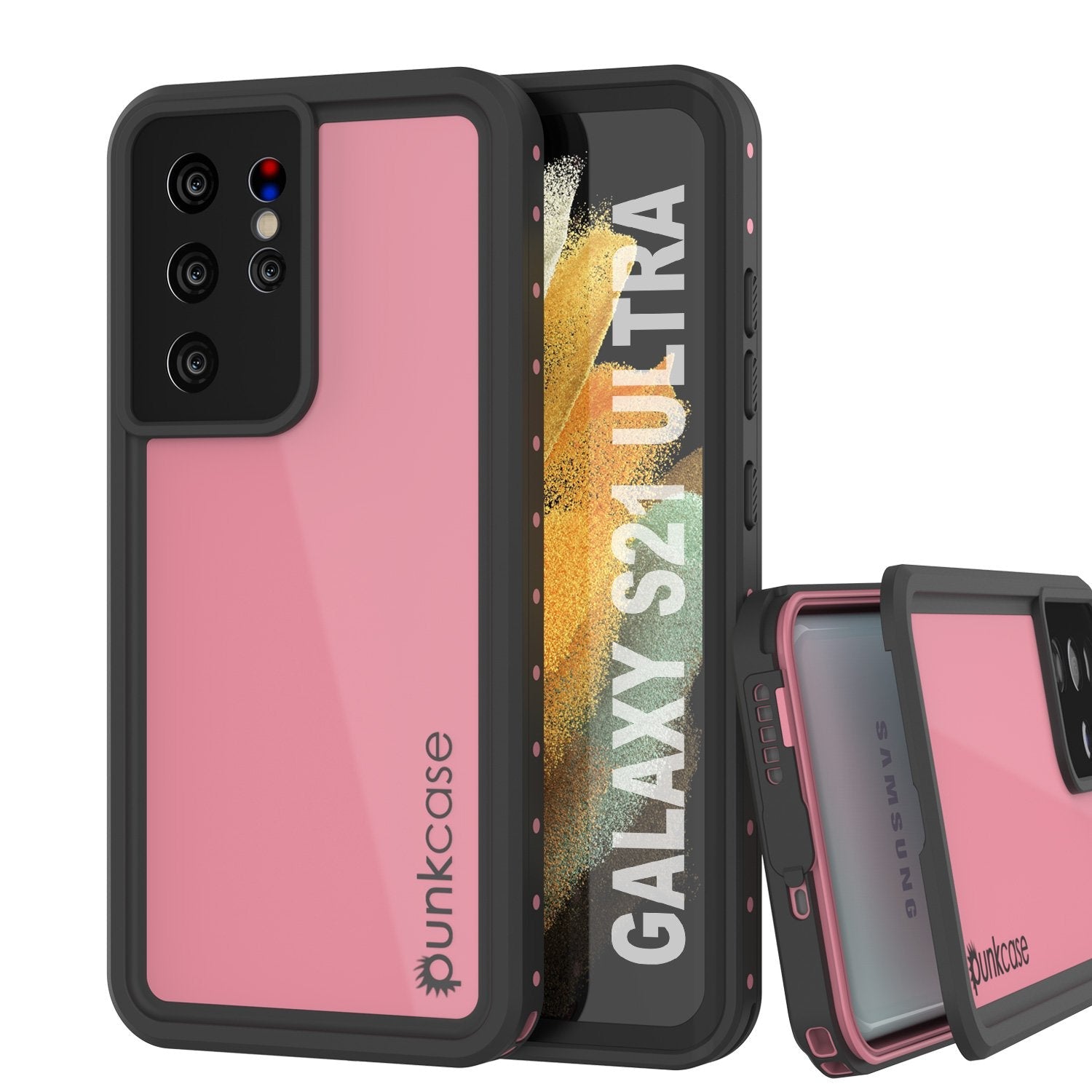 Galaxy S21 Ultra Waterproof Case PunkCase StudStar Teal Thin 6.6ft Underwater IP68 Shock/Snow Proof