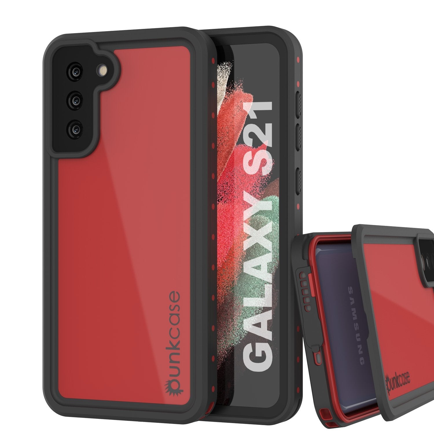 Galaxy S21 Waterproof Case PunkCase StudStar Clear Thin 6.6ft Underwater IP68 Shock/Snow Proof