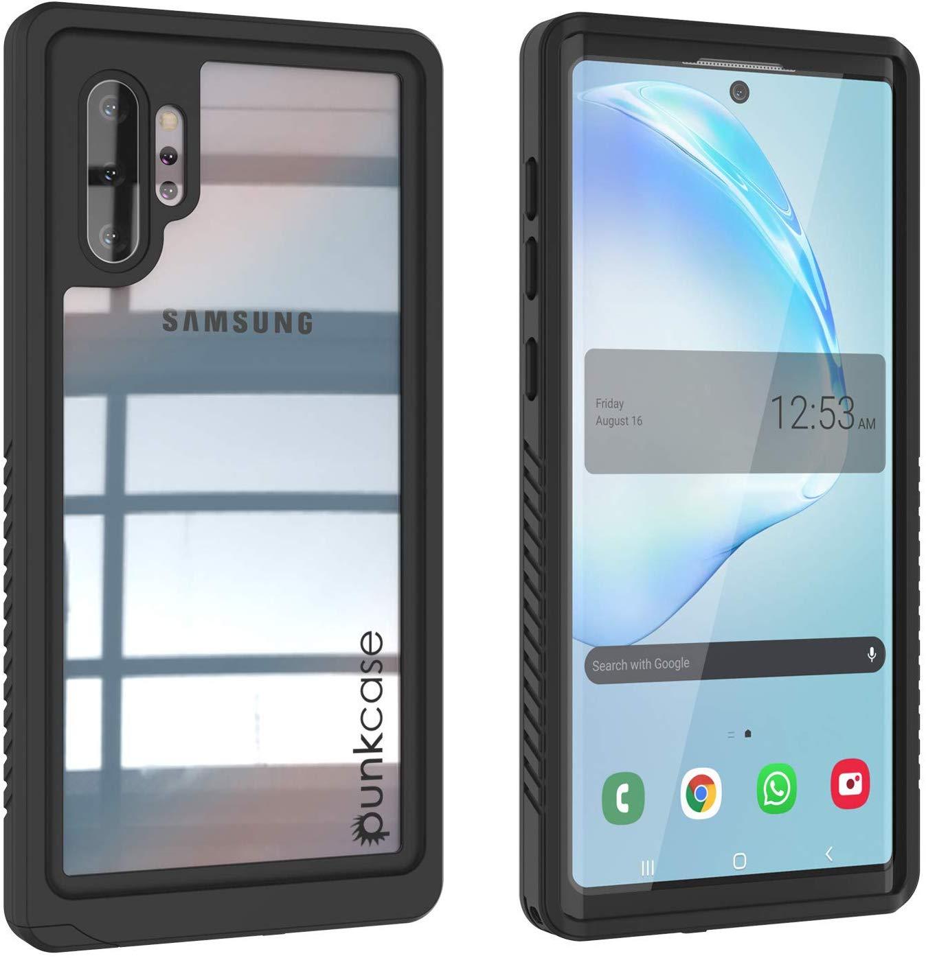 Galaxy Note 10+ Plus Case, Punkcase [Extreme Series] Armor Cover W/ Built In Screen Protector [Light Blue]