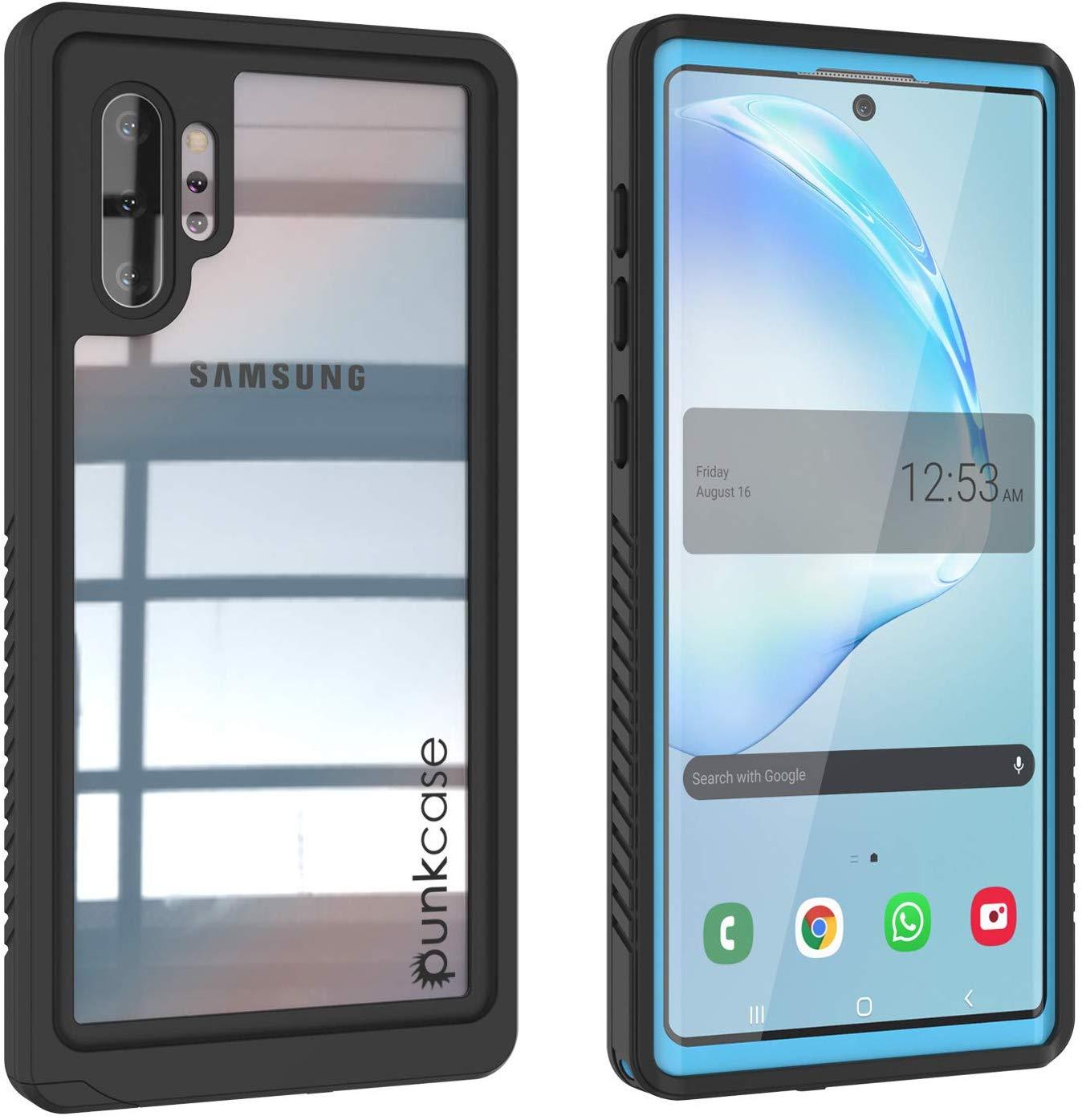 Galaxy Note 10+ Plus Case, Punkcase [Extreme Series] Armor Cover W/ Built In Screen Protector [Black]