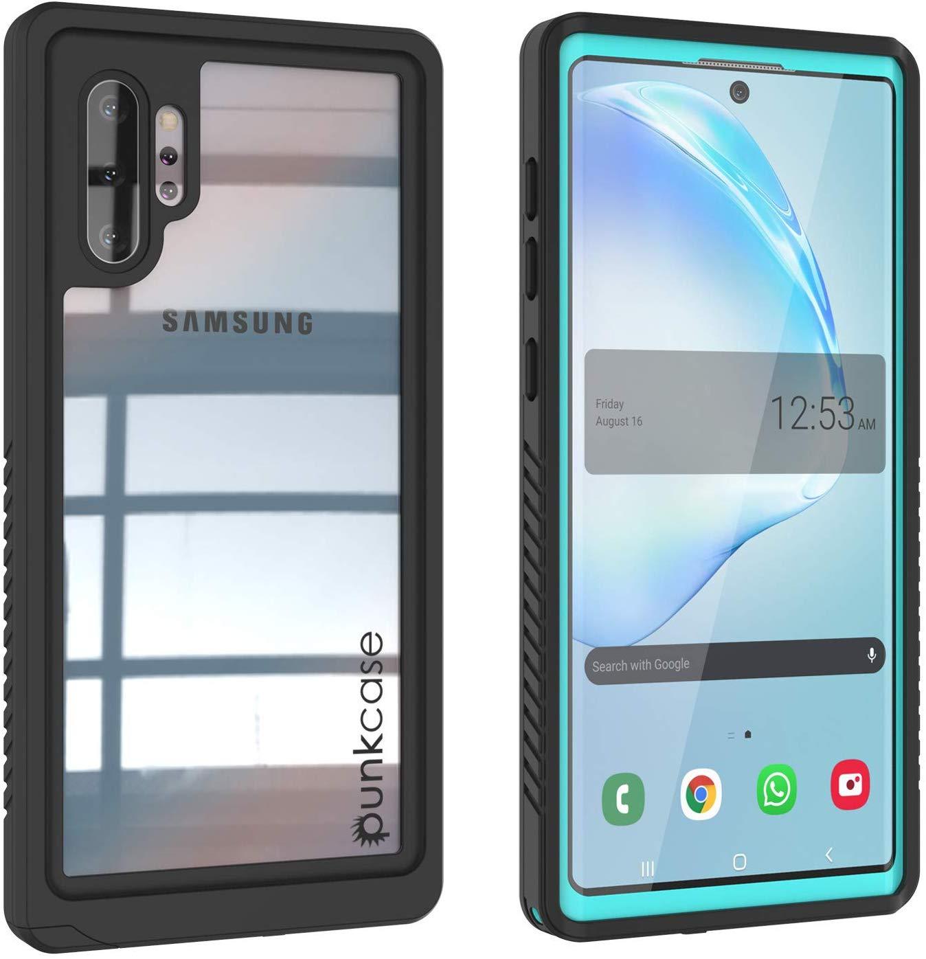 Galaxy Note 10+ Plus Case, Punkcase [Extreme Series] Armor Cover W/ Built In Screen Protector [Black]