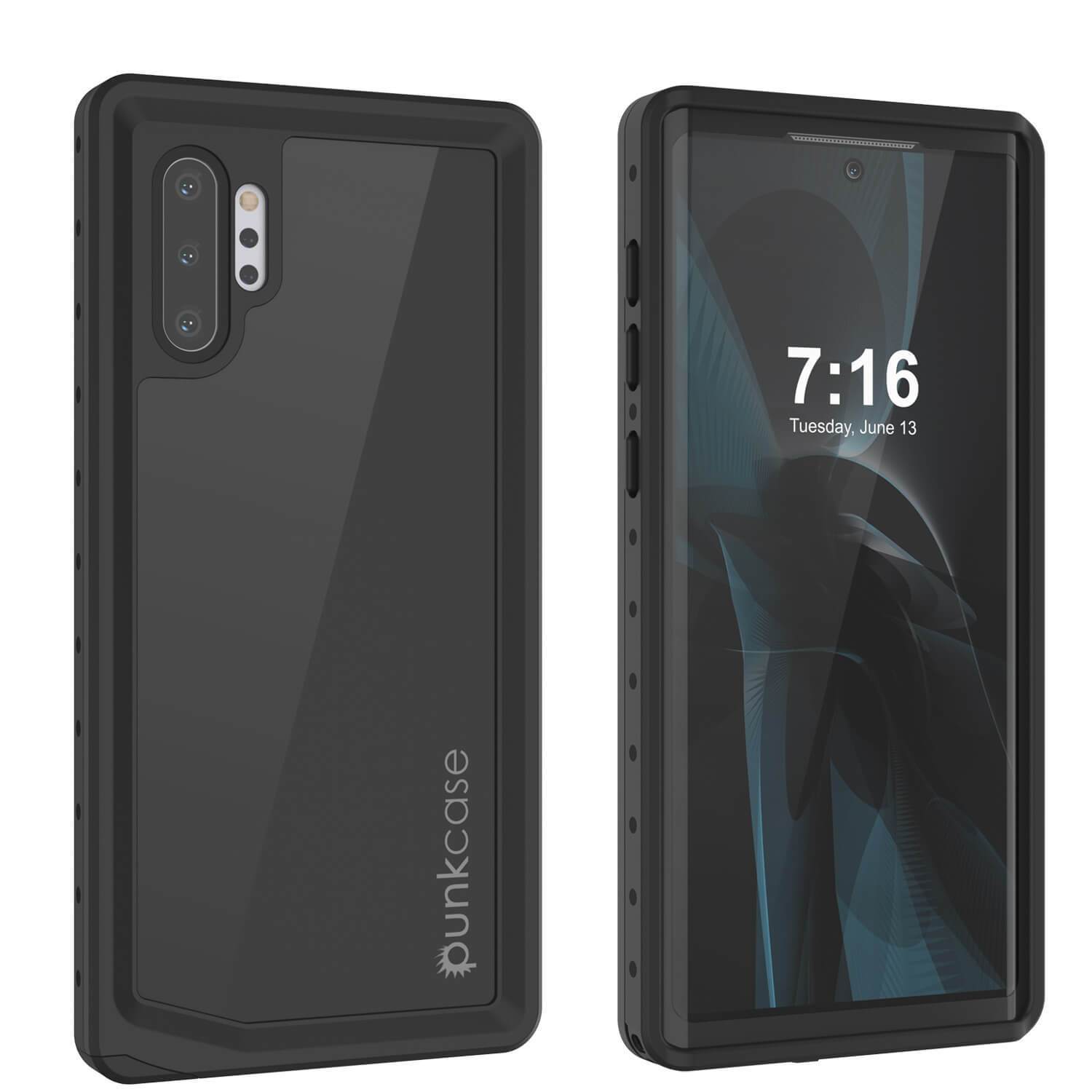 Galaxy Note 10+ Plus Waterproof Case, Punkcase Studstar Purple Series Thin Armor Cover