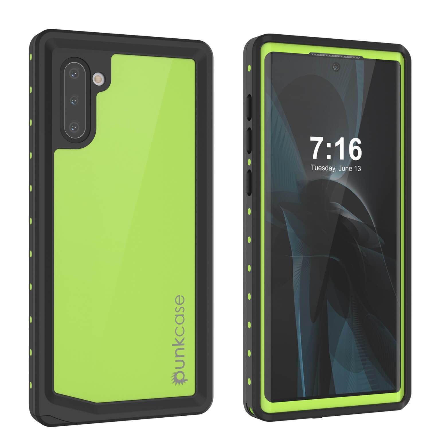 Galaxy Note 10 Waterproof Case, Punkcase Studstar Black Thin Armor Cover