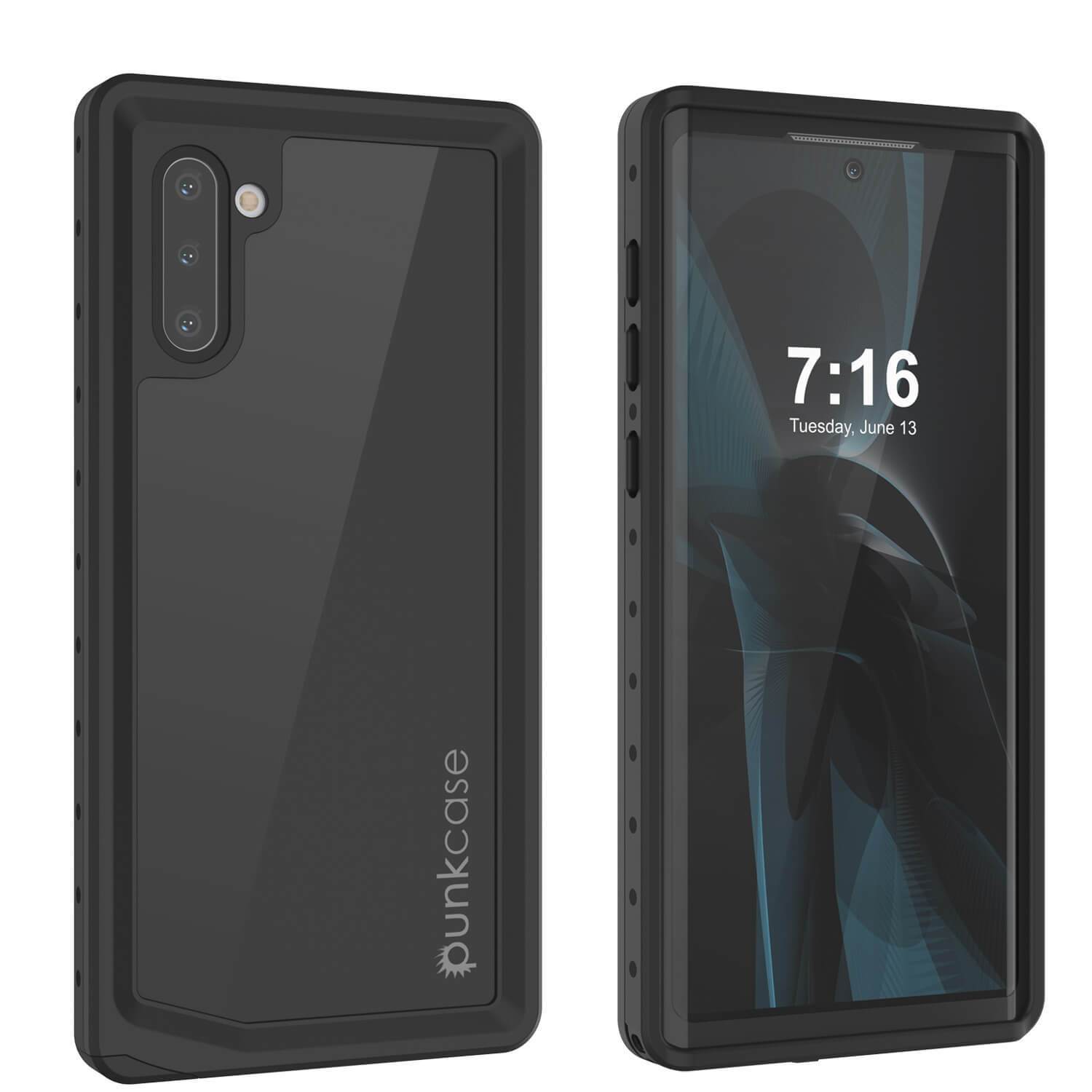 Galaxy Note 10 Waterproof Case, Punkcase Studstar Series Teal Thin Armor Cover