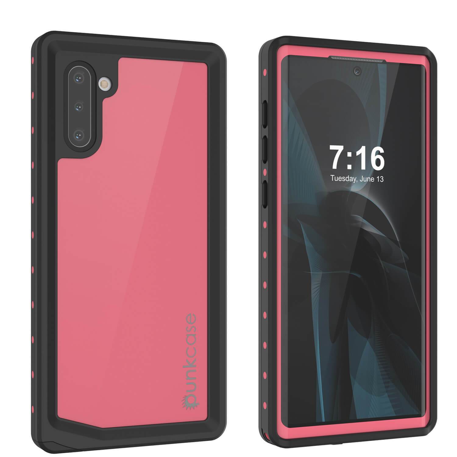 Galaxy Note 10 Waterproof Case, Punkcase Studstar Series Teal Thin Armor Cover
