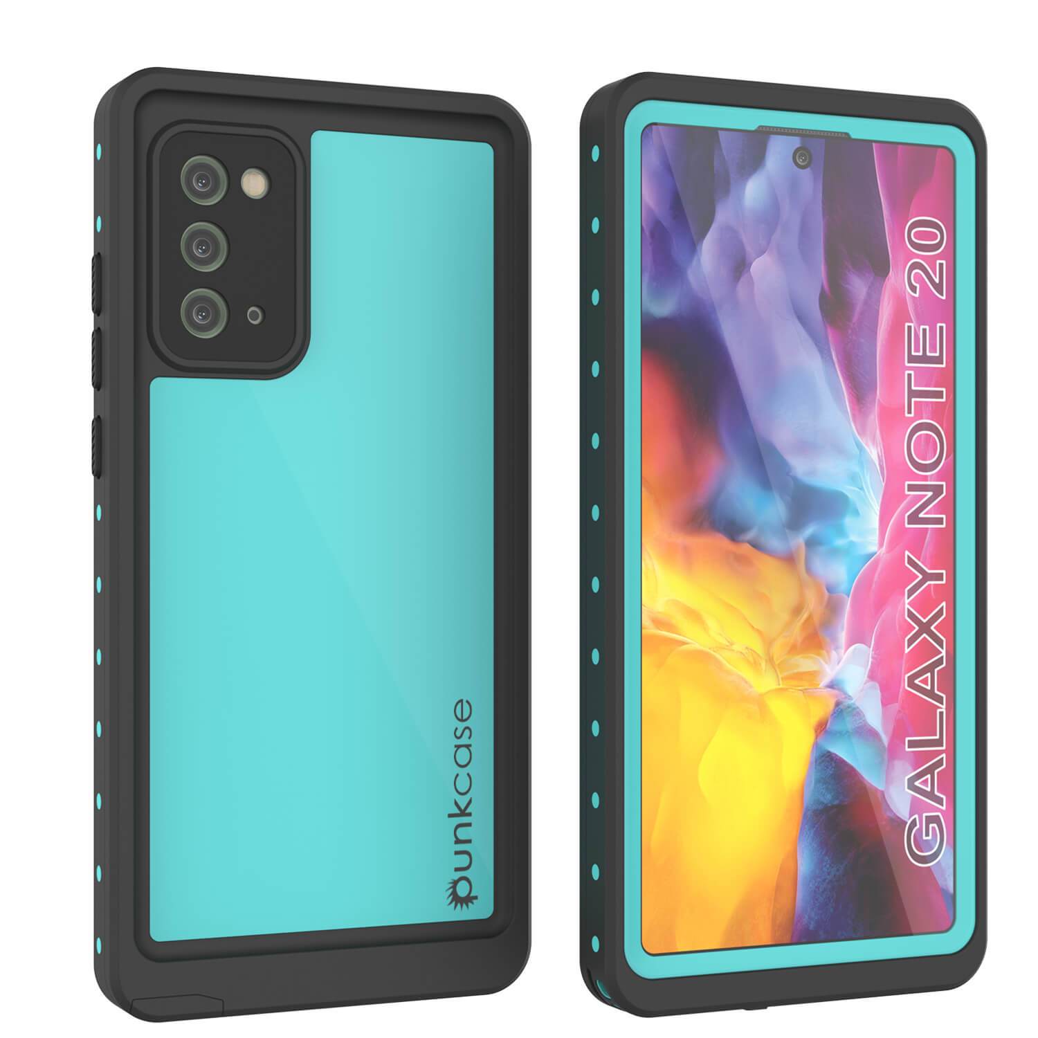 Galaxy Note 20 Waterproof Case, Punkcase Studstar Red Series Thin Armor Cover