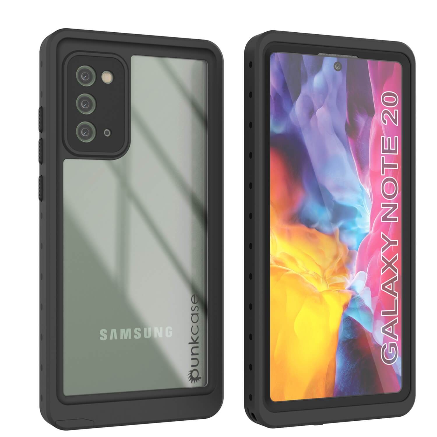 Galaxy Note 20 Waterproof Case, Punkcase Studstar Red Series Thin Armor Cover