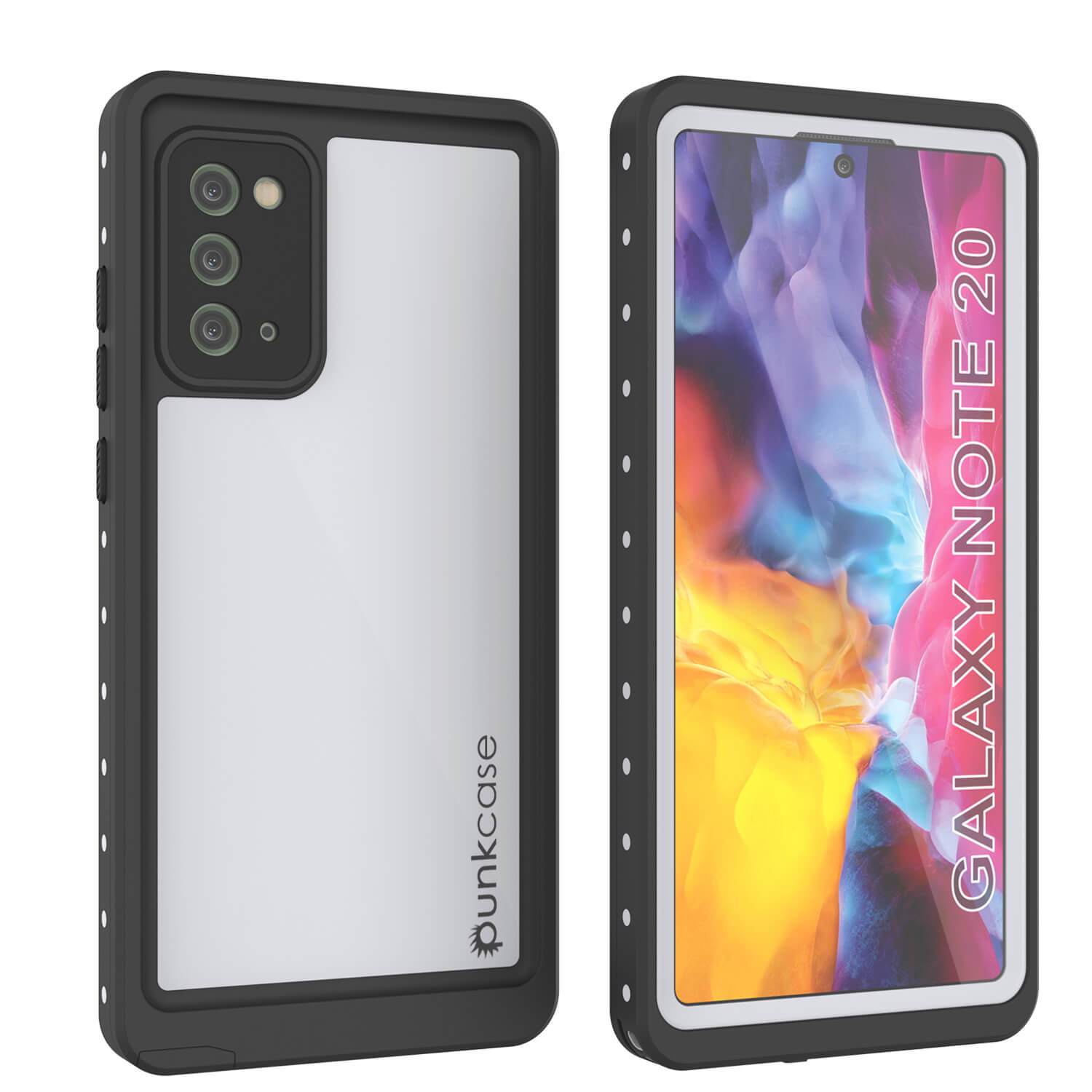 Galaxy Note 20 Waterproof Case, Punkcase Studstar Red Series Thin Armor Cover
