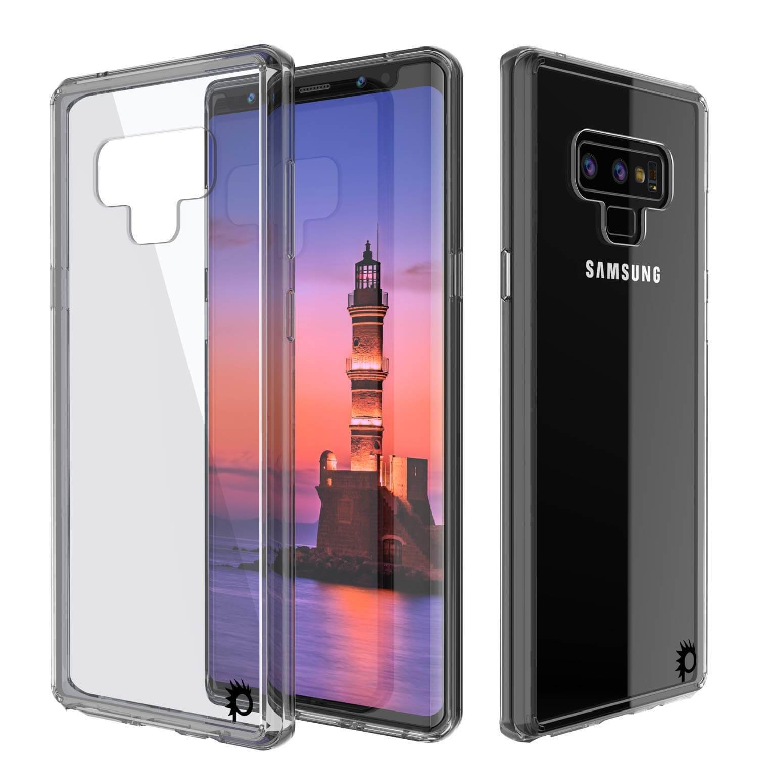 Galaxy Note 9 Case, PUNKcase [LUCID 2.0 Series] [Slim Fit] Armor Cover W/Integrated Anti-Shock System [Black]