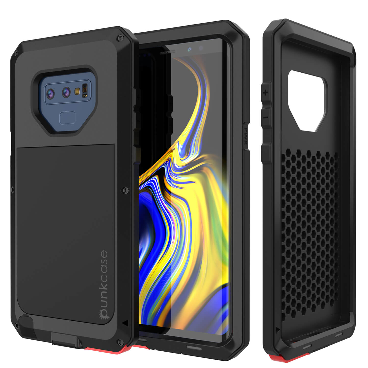 Galaxy Note 9  Case, PUNKcase Metallic Neon Shockproof  Slim Metal Armor Case [Neon]