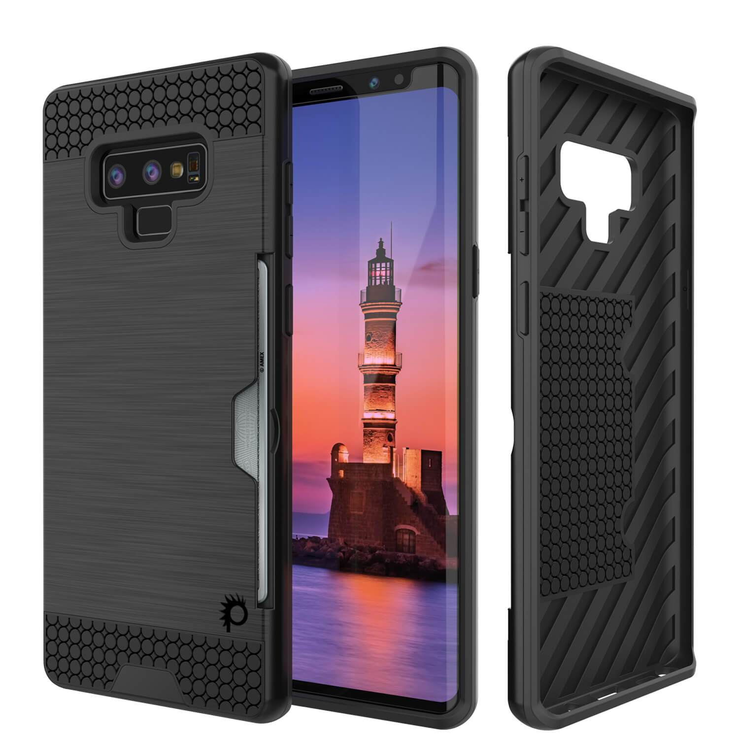 Galaxy Note 9 Case, PUNKcase [SLOT Series] Slim Fit  Samsung Note 9 [Silver]