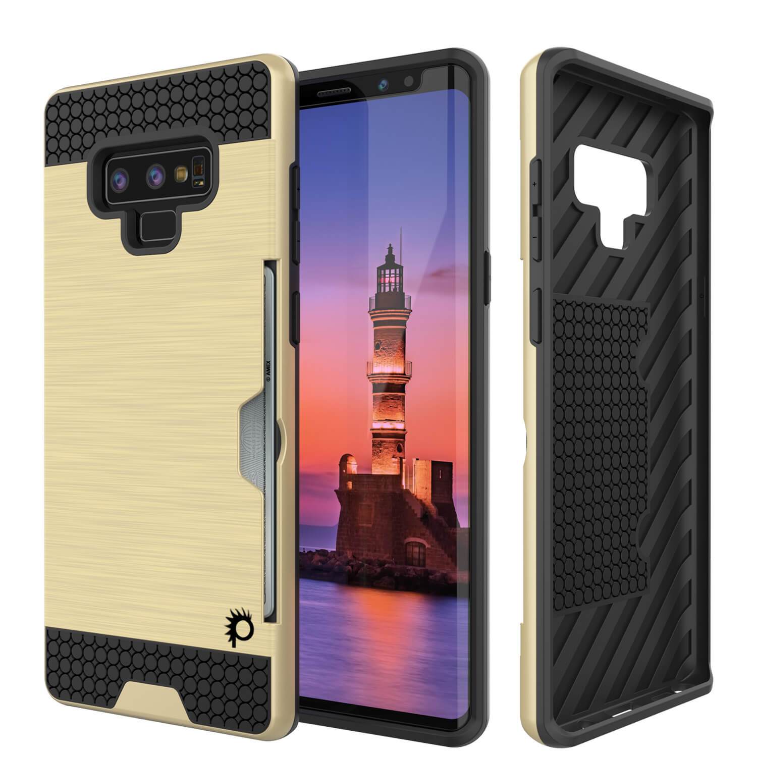 Galaxy Note 9 Case, PUNKcase [SLOT Series] Slim Fit  Samsung Note 9 [Black]