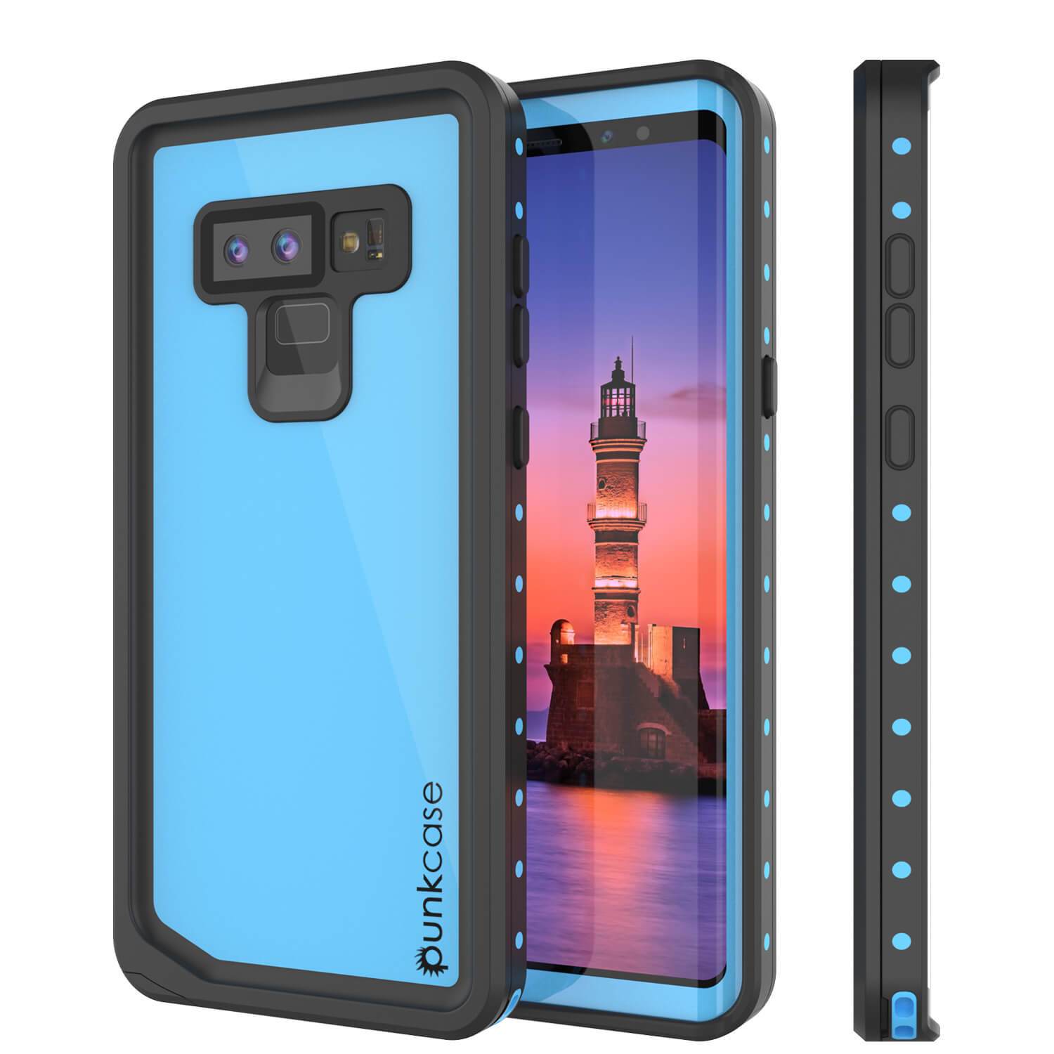 Galaxy Note 9 Waterproof Case PunkCase StudStar Red Thin 6.6ft Underwater Shock/Snow Proof