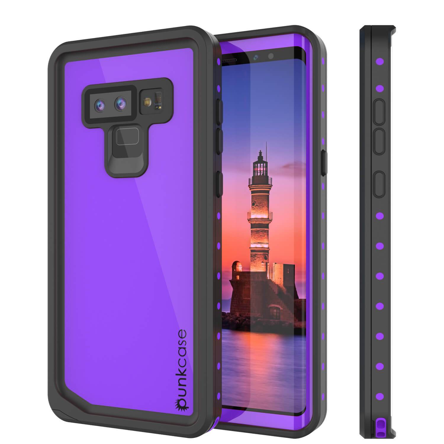 Galaxy Note 9 Waterproof Case PunkCase StudStar Red Thin 6.6ft Underwater Shock/Snow Proof